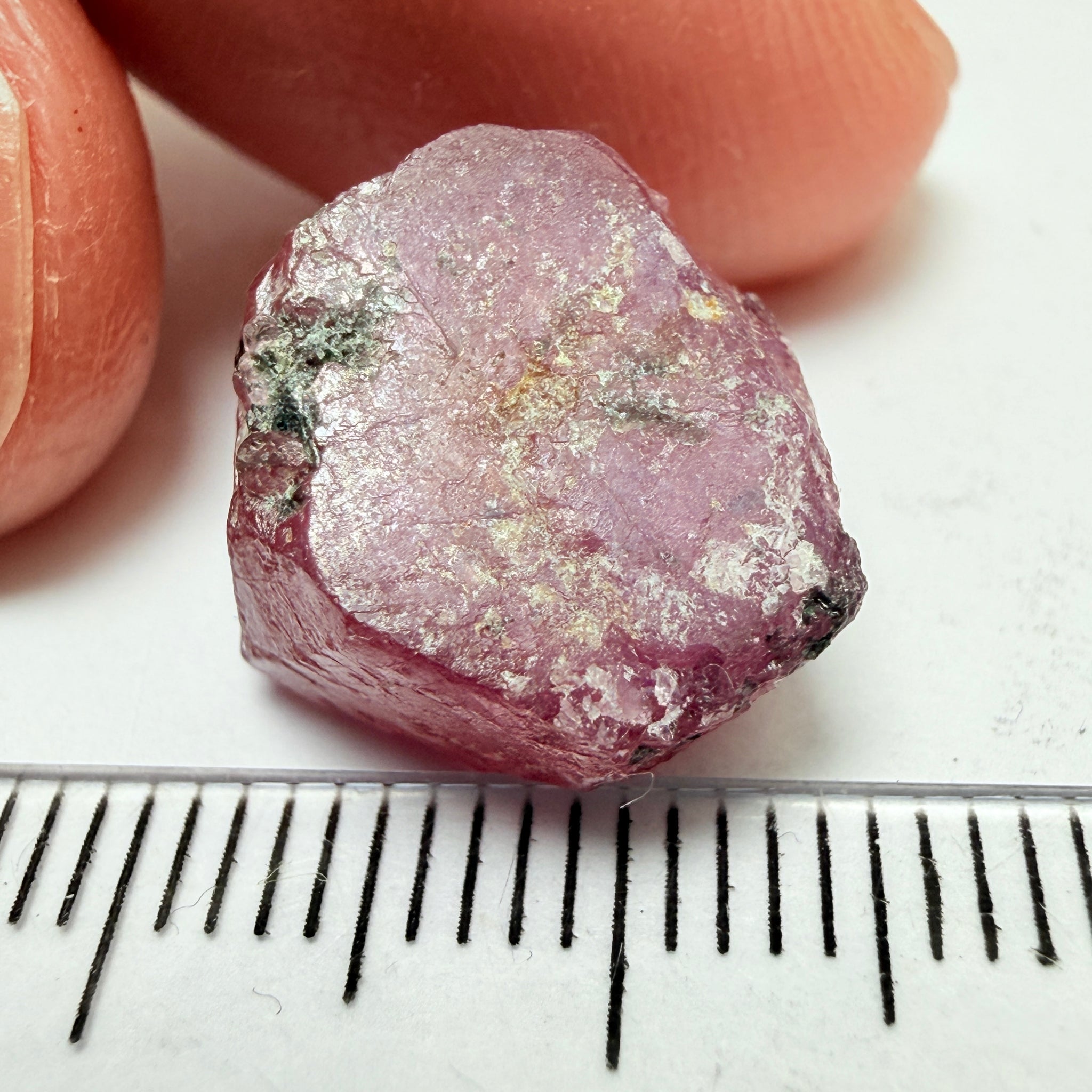 Winza Sapphire Crystal, 18.53ct, Tanzania, Untreated Unheated, gemmy crystal, great for faceting or cabbing/carving, or as a specimen