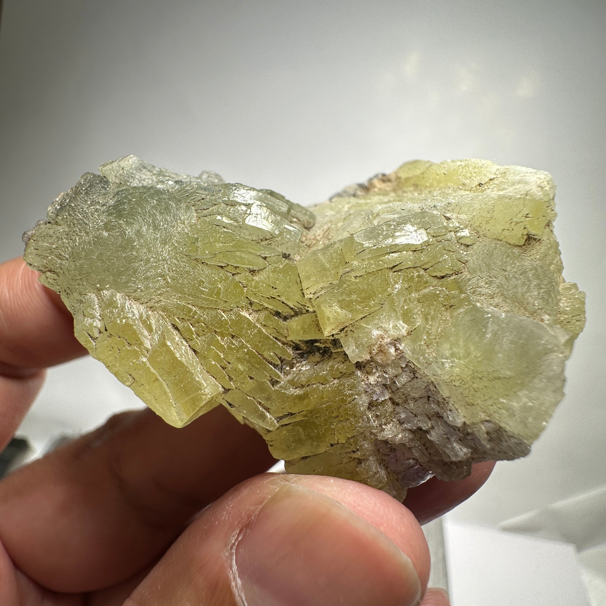 Prehinite Crystal, 376.50ct / 75.30gm, Merelani, Tanzania, Untreated Unheated. 58.80 x 39.00 x 35.60mm