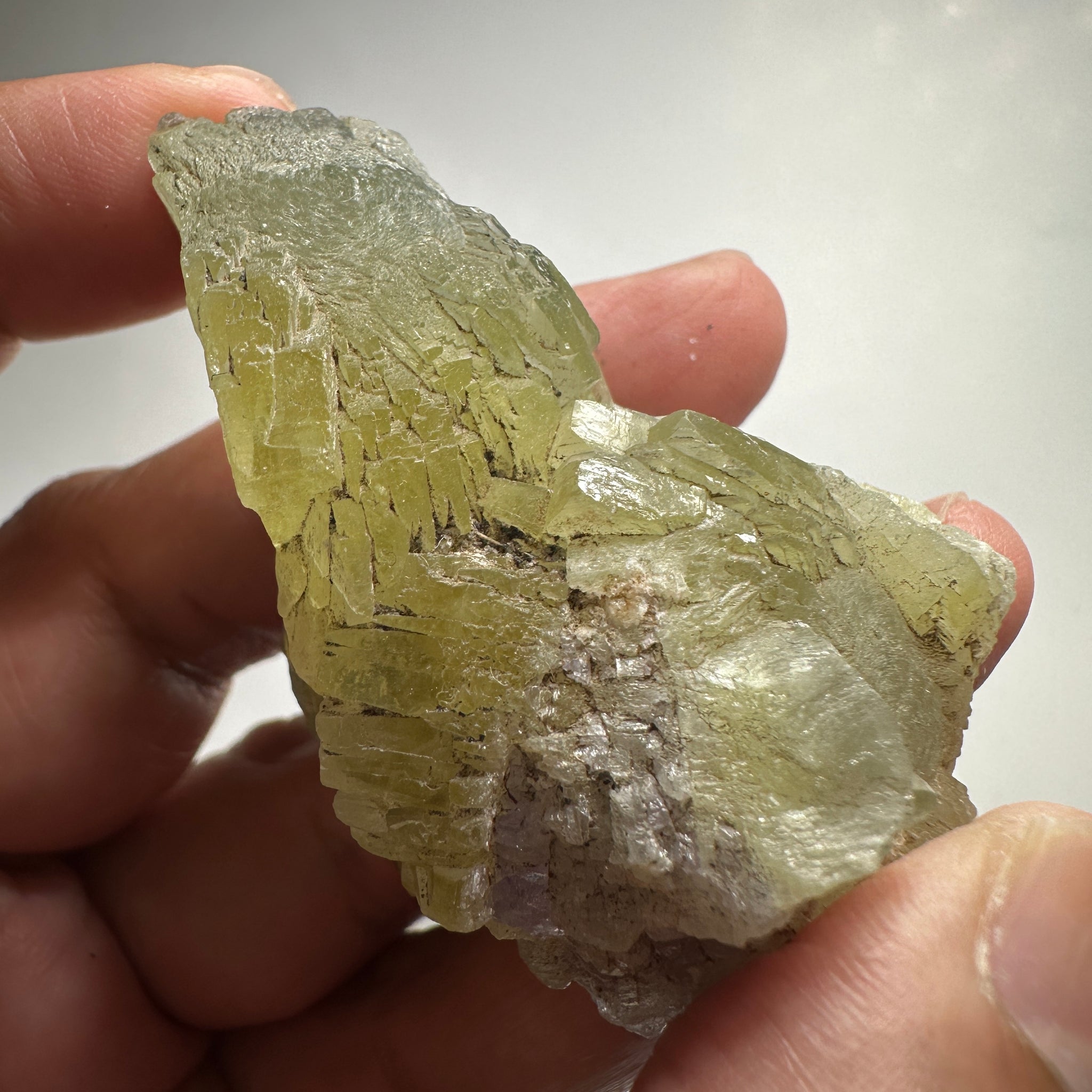 Prehinite Crystal, 376.50ct / 75.30gm, Merelani, Tanzania, Untreated Unheated. 58.80 x 39.00 x 35.60mm