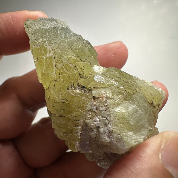 Prehinite Crystal, 376.50ct / 75.30gm, Merelani, Tanzania, Untreated Unheated. 58.80 x 39.00 x 35.60mm