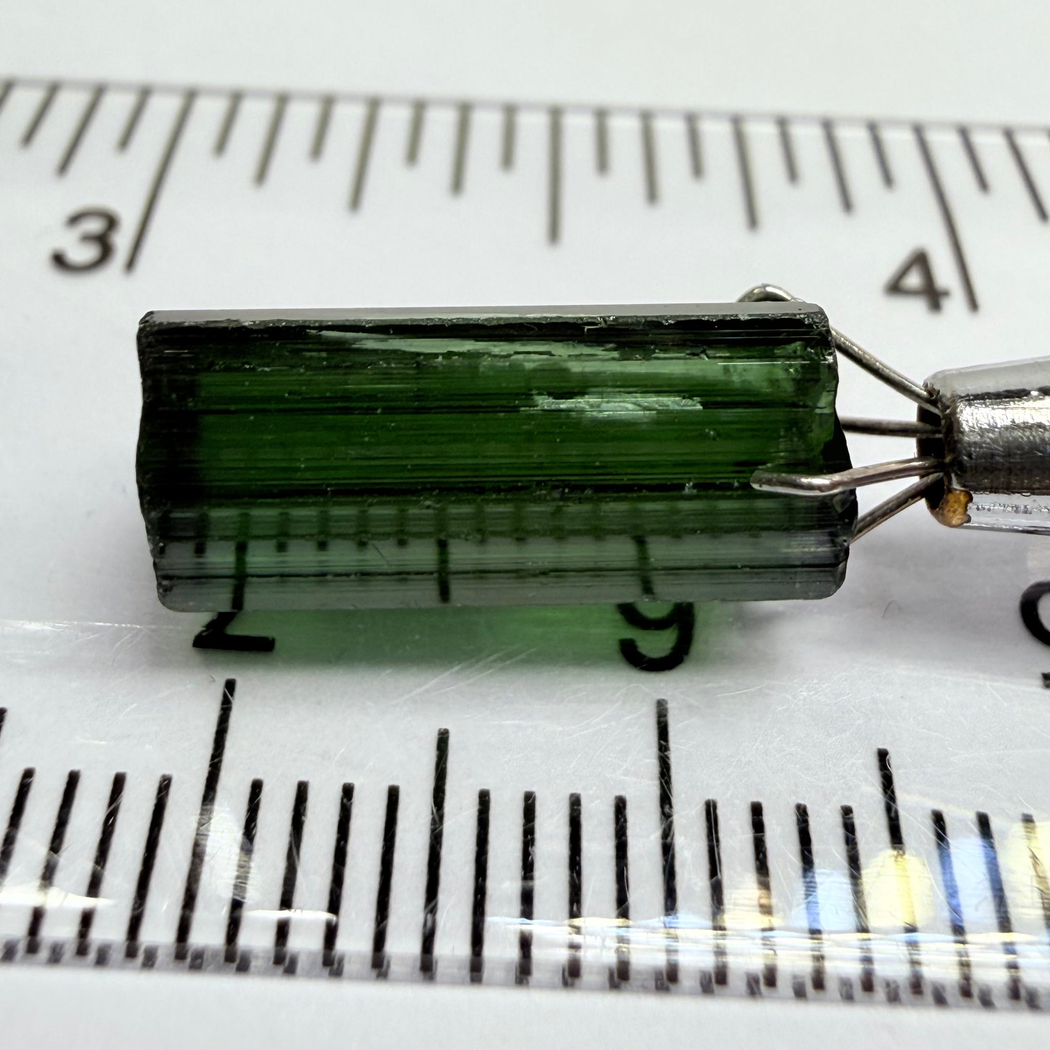 Congo Tourmaline Crystal, 7.92ct, Untreated Unheated, vvs-if, c axis closed