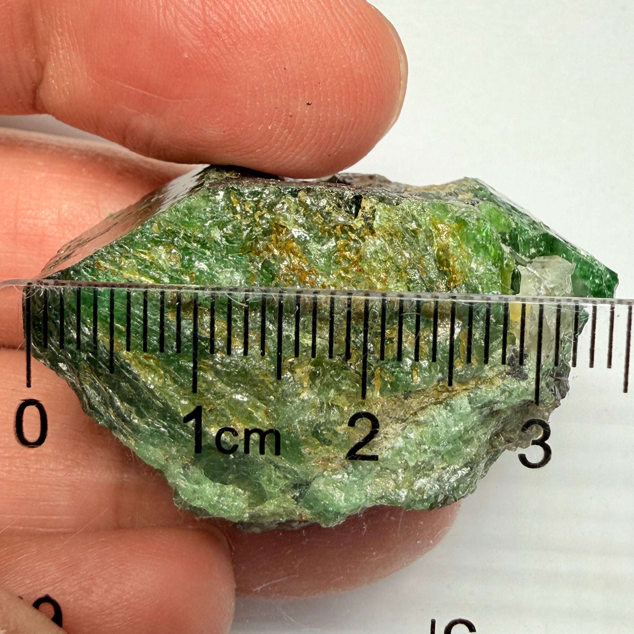Tsavorite Garnet Crystal on matrix, 176.09ct, Merelani, Tanzania, Untreated Unheated