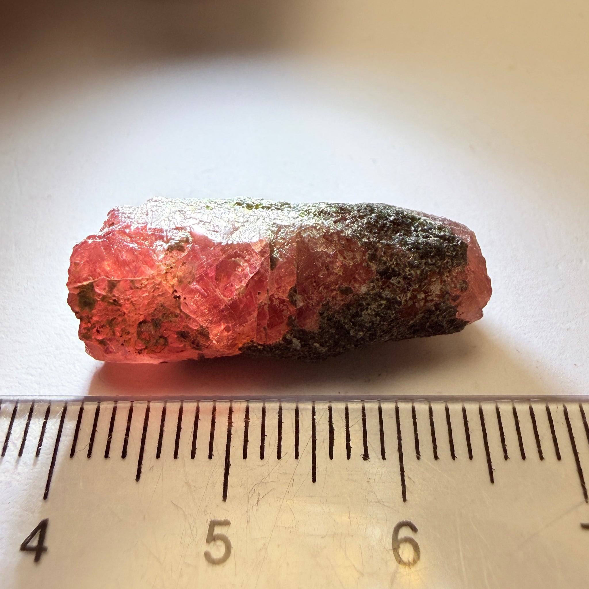 Winza Sapphire Crystal, 27.31ct, Tanzania, Untreated Unheated, gemmy crystal, great for faceting or cabbing/carving, or as a specimen