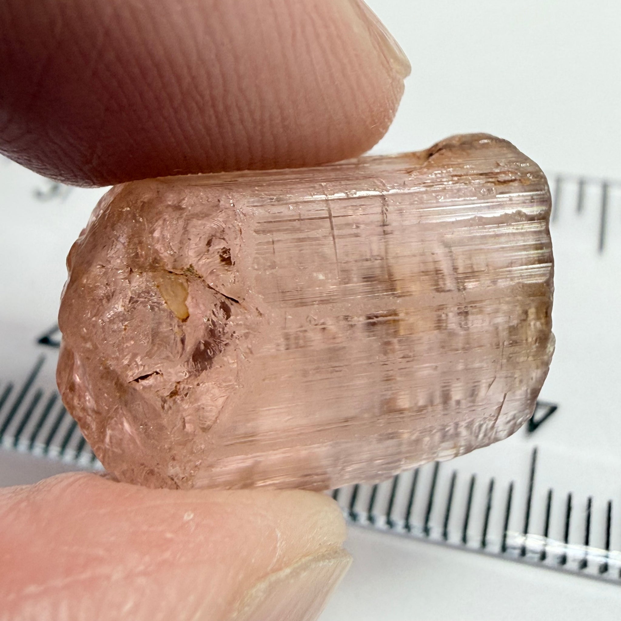 Congo Tourmaline, 27.92ct, Untreated Unheated, si, cut with inclusions or cab