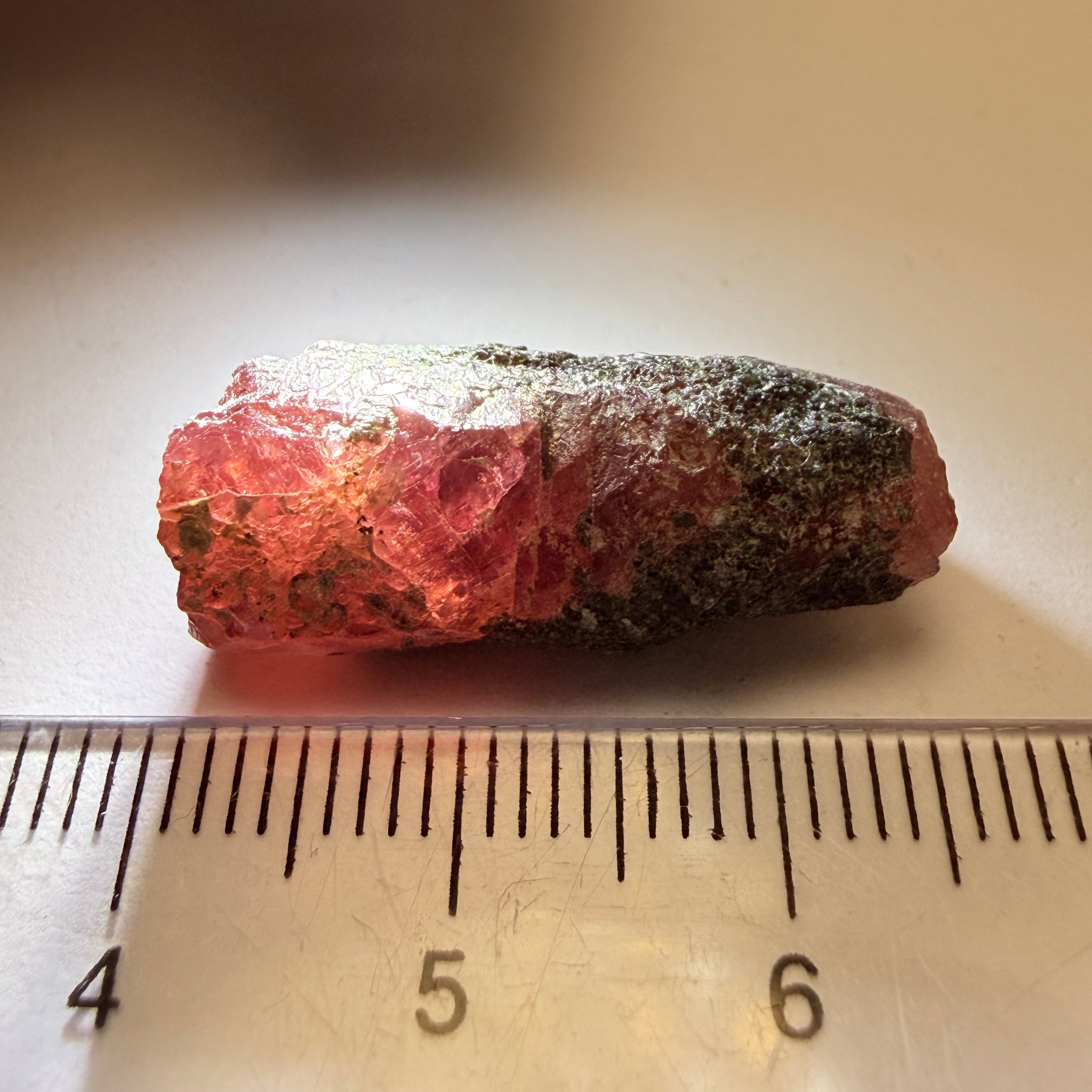 Winza Sapphire Crystal, 27.31ct, Tanzania, Untreated Unheated, gemmy crystal, great for faceting or cabbing/carving, or as a specimen