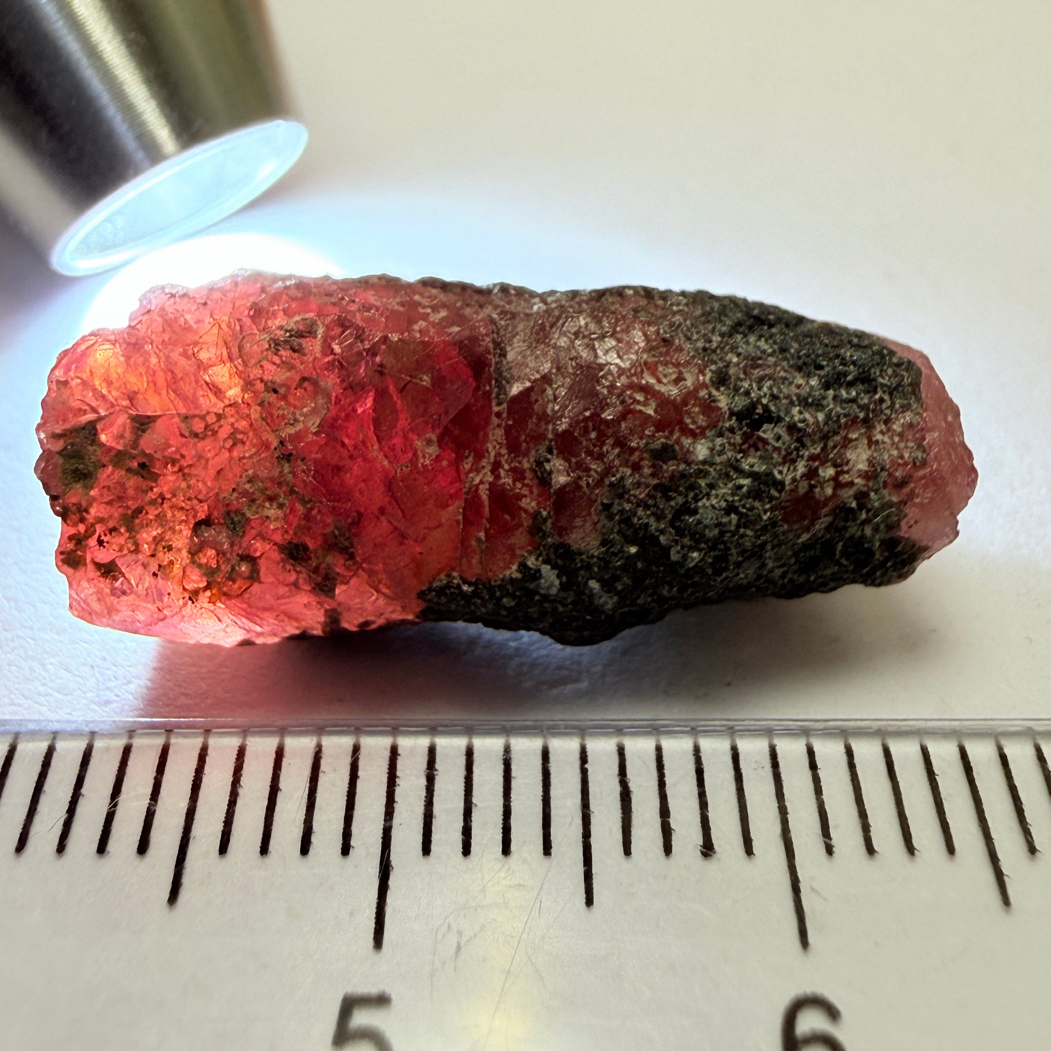 Winza Sapphire Crystal, 27.31ct, Tanzania, Untreated Unheated, gemmy crystal, great for faceting or cabbing/carving, or as a specimen