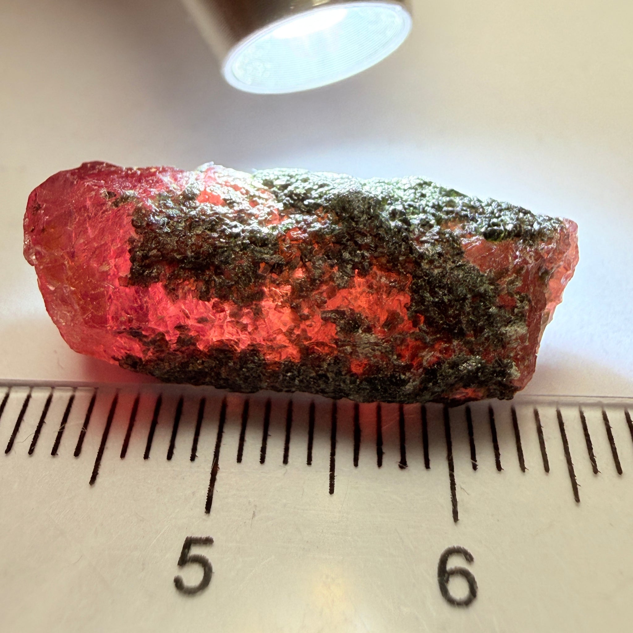 Winza Sapphire Crystal, 27.31ct, Tanzania, Untreated Unheated, gemmy crystal, great for faceting or cabbing/carving, or as a specimen