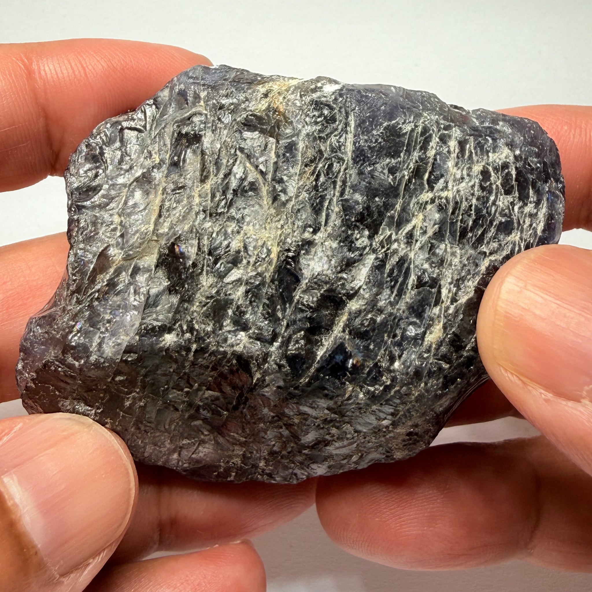 Iolite Specimen, 600.50ct / 120.10gm, Babati, Tanzania, Untreated Unheated, leave as a specimen or break it up for rough, see backlit