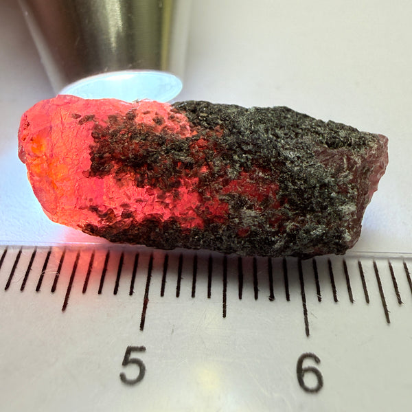 Winza Sapphire Crystal, 27.31ct, Tanzania, Untreated Unheated, gemmy crystal, great for faceting or cabbing/carving, or as a specimen