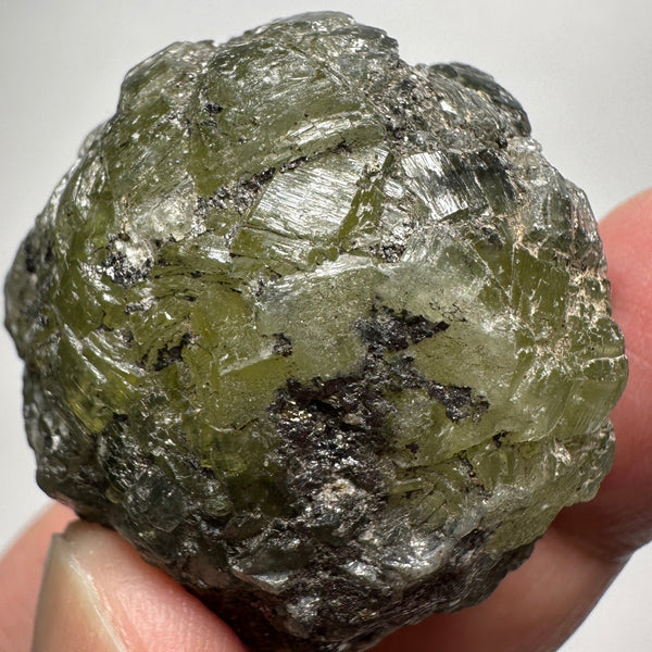 Prehinite Crystal, 323ct / 64.60gm, Merelani, Tanzania, Untreated Unheated. 41.80 x 37.00 x 34.40mm