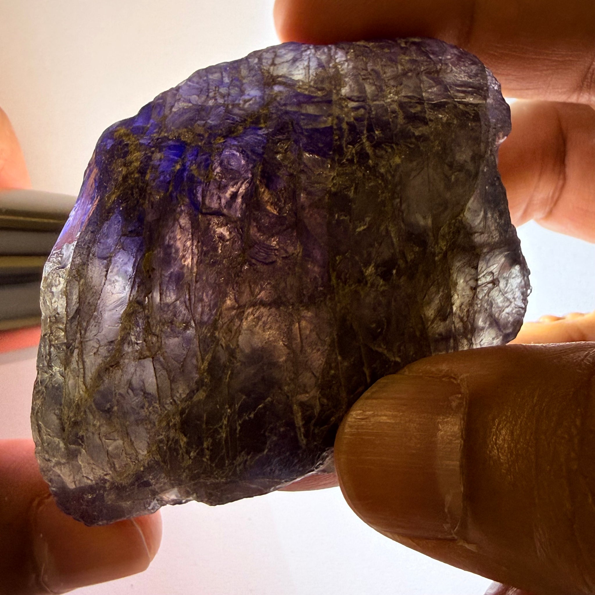 Iolite Specimen, 600.50ct / 120.10gm, Babati, Tanzania, Untreated Unheated, leave as a specimen or break it up for rough, see backlit