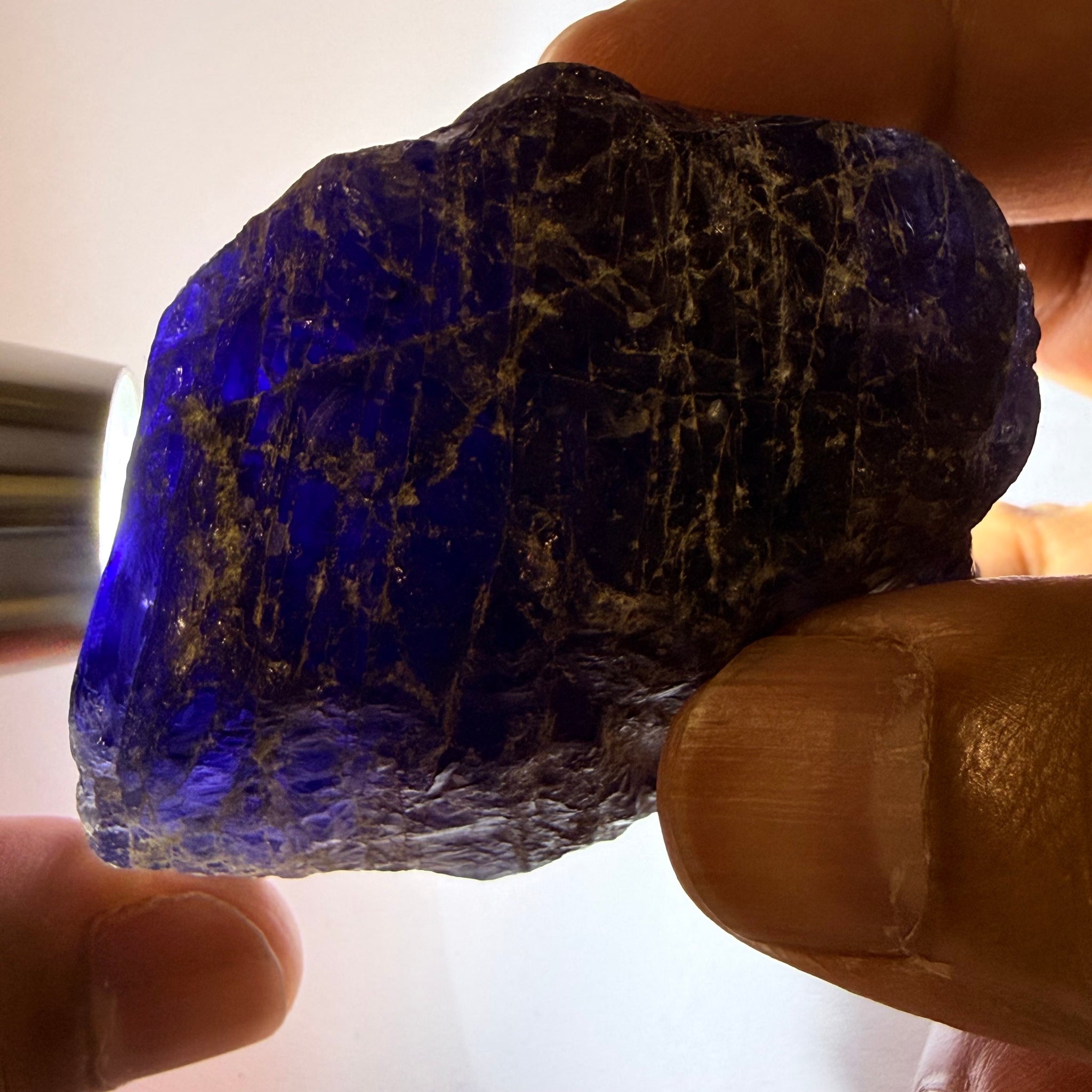 Iolite Specimen, 600.50ct / 120.10gm, Babati, Tanzania, Untreated Unheated, leave as a specimen or break it up for rough, see backlit
