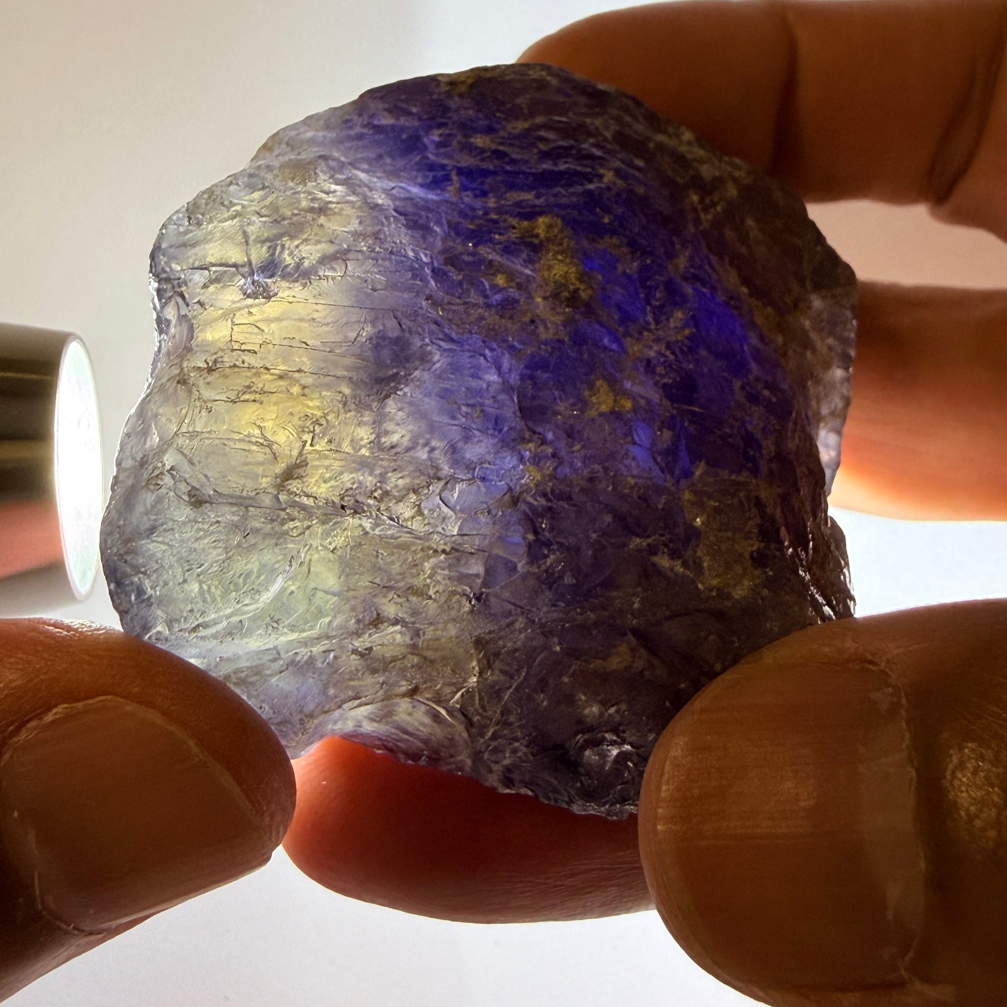 Iolite Specimen, 600.50ct / 120.10gm, Babati, Tanzania, Untreated Unheated, leave as a specimen or break it up for rough, see backlit