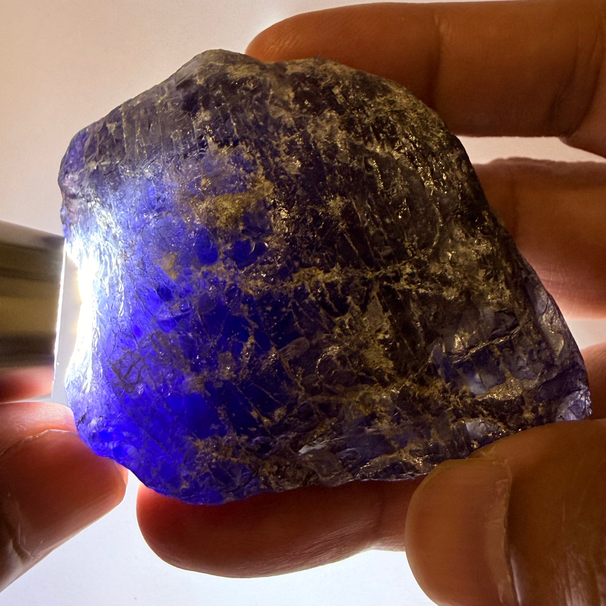 Iolite Specimen, 600.50ct / 120.10gm, Babati, Tanzania, Untreated Unheated, leave as a specimen or break it up for rough, see backlit