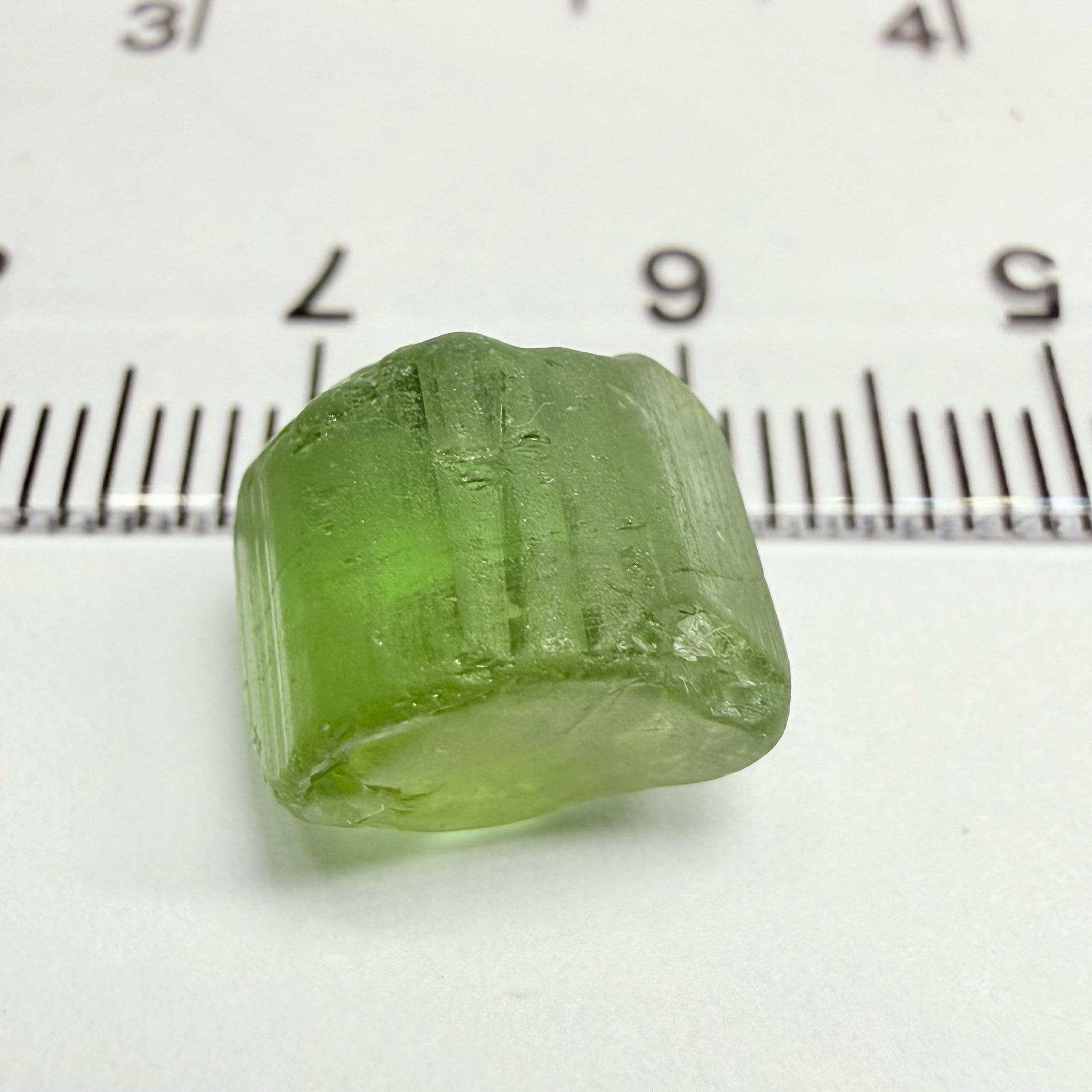 Congo Tourmaline, 8.88ct, Untreated Unheated, dividing crack, see pics I have market the crack, with crack out larger piece is vvs-if