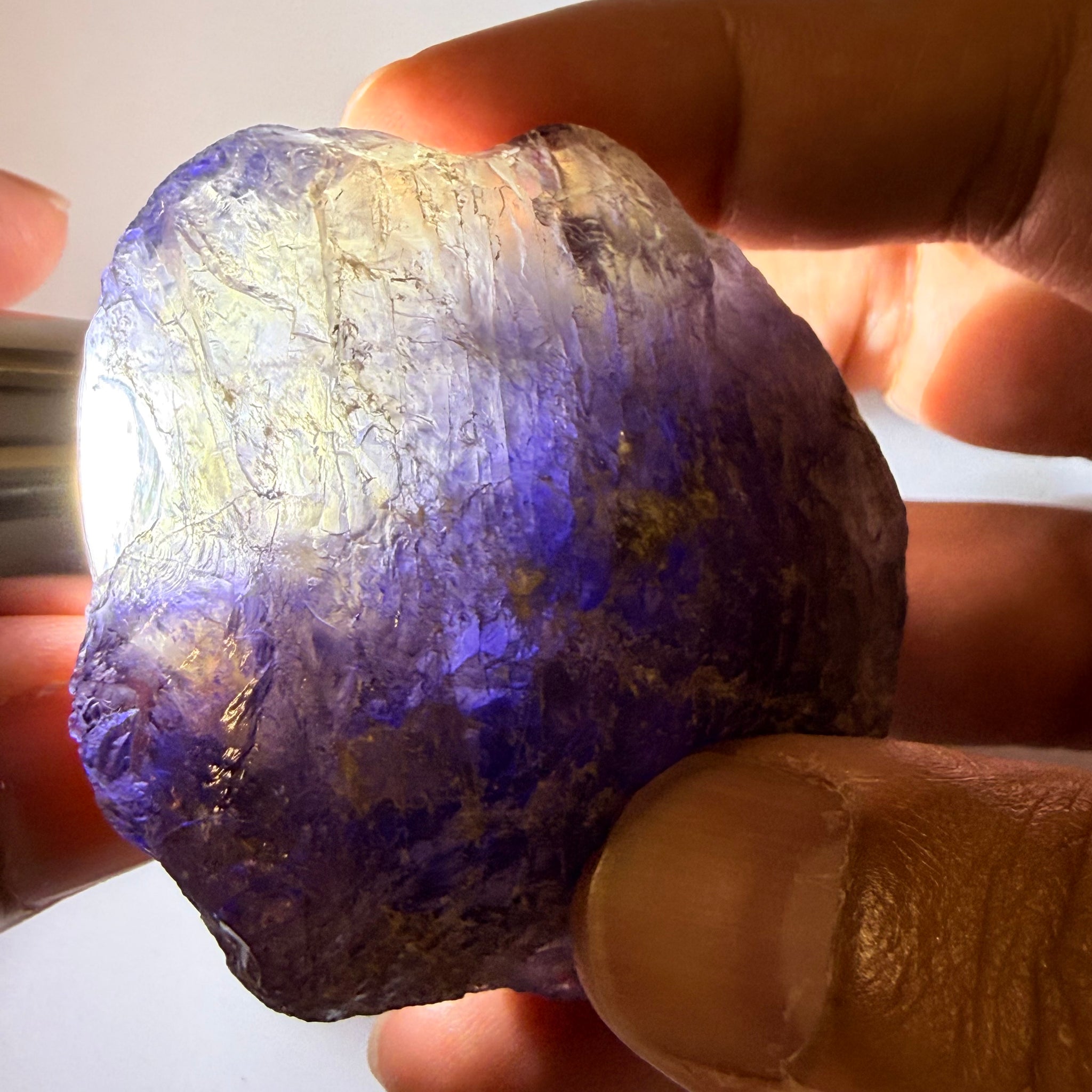 Iolite Specimen, 600.50ct / 120.10gm, Babati, Tanzania, Untreated Unheated, leave as a specimen or break it up for rough, see backlit