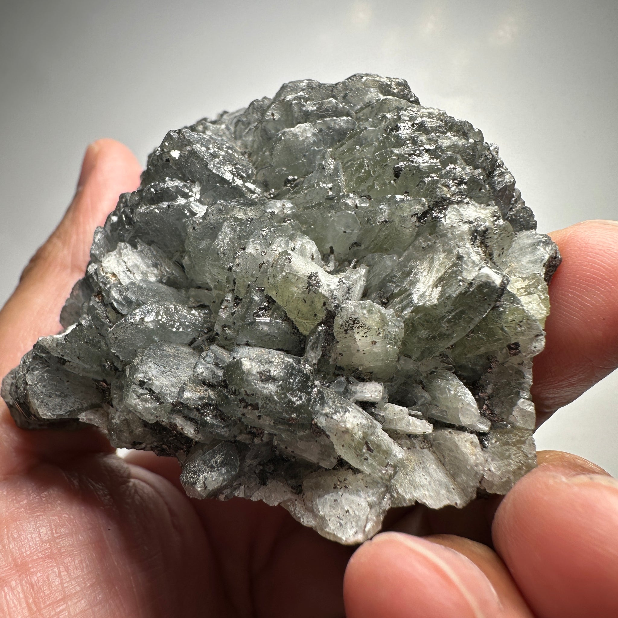 Prehinite Crystal, 1106.50ct / 221.30gm, Merelani, Tanzania, Untreated Unheated. 64.20 x 63.50 x 61.80mm