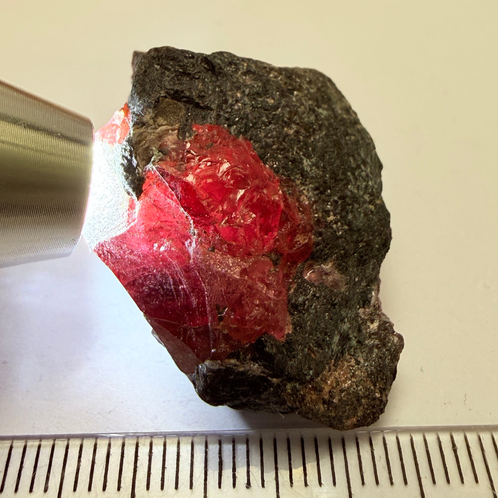 Winza Sapphire Crystal, 115.23ct, Tanzania, Untreated Unheated, gemmy crystal, great for faceting or cabbing/carving, or as a specimen, gemmy portion inside