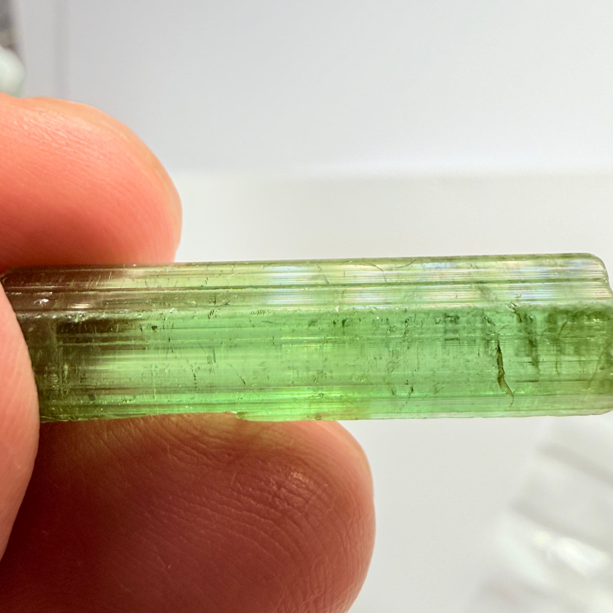 Congo Tourmaline, 14.88ct, Untreated Unheated, si, cut with inclusions