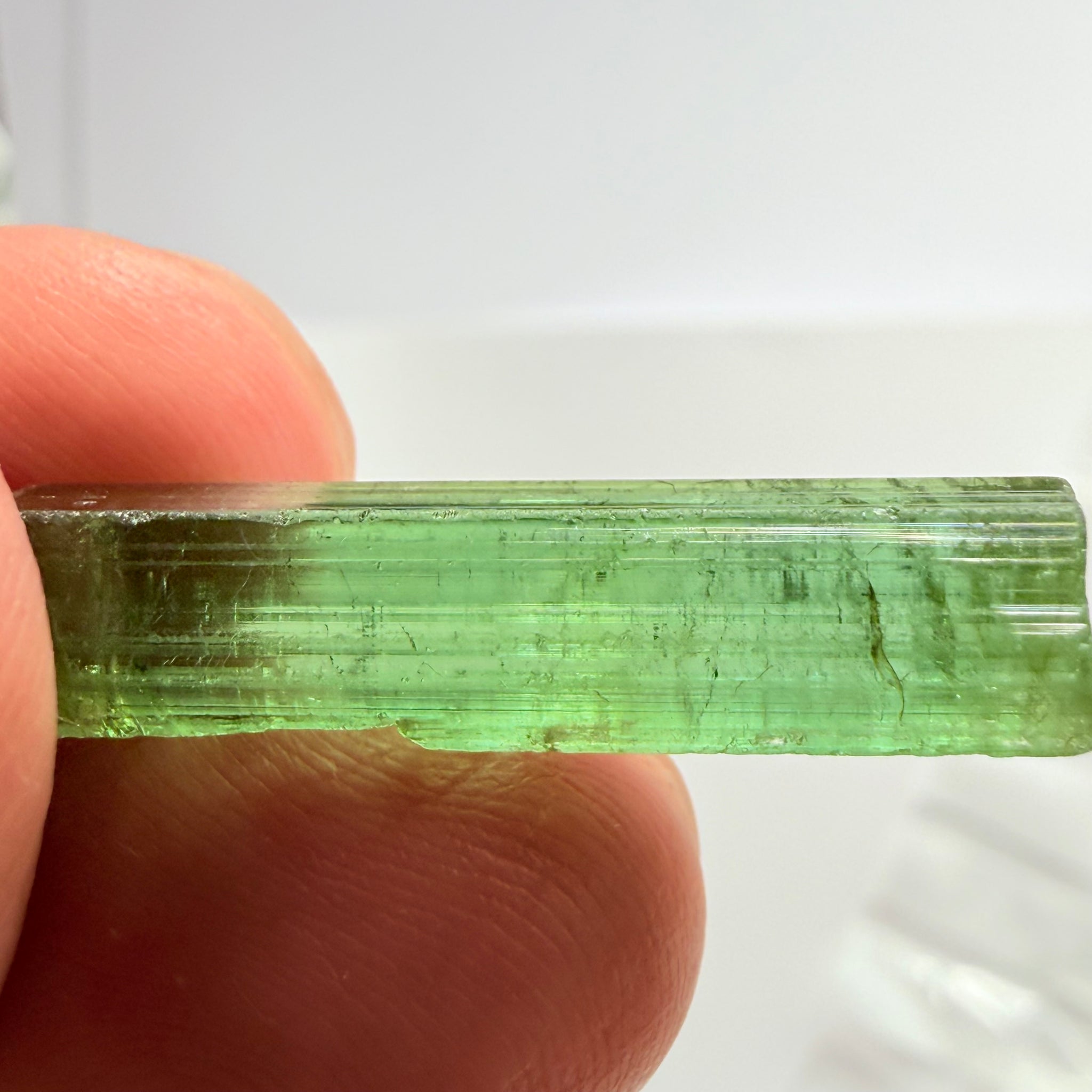 Congo Tourmaline, 14.88ct, Untreated Unheated, si, cut with inclusions