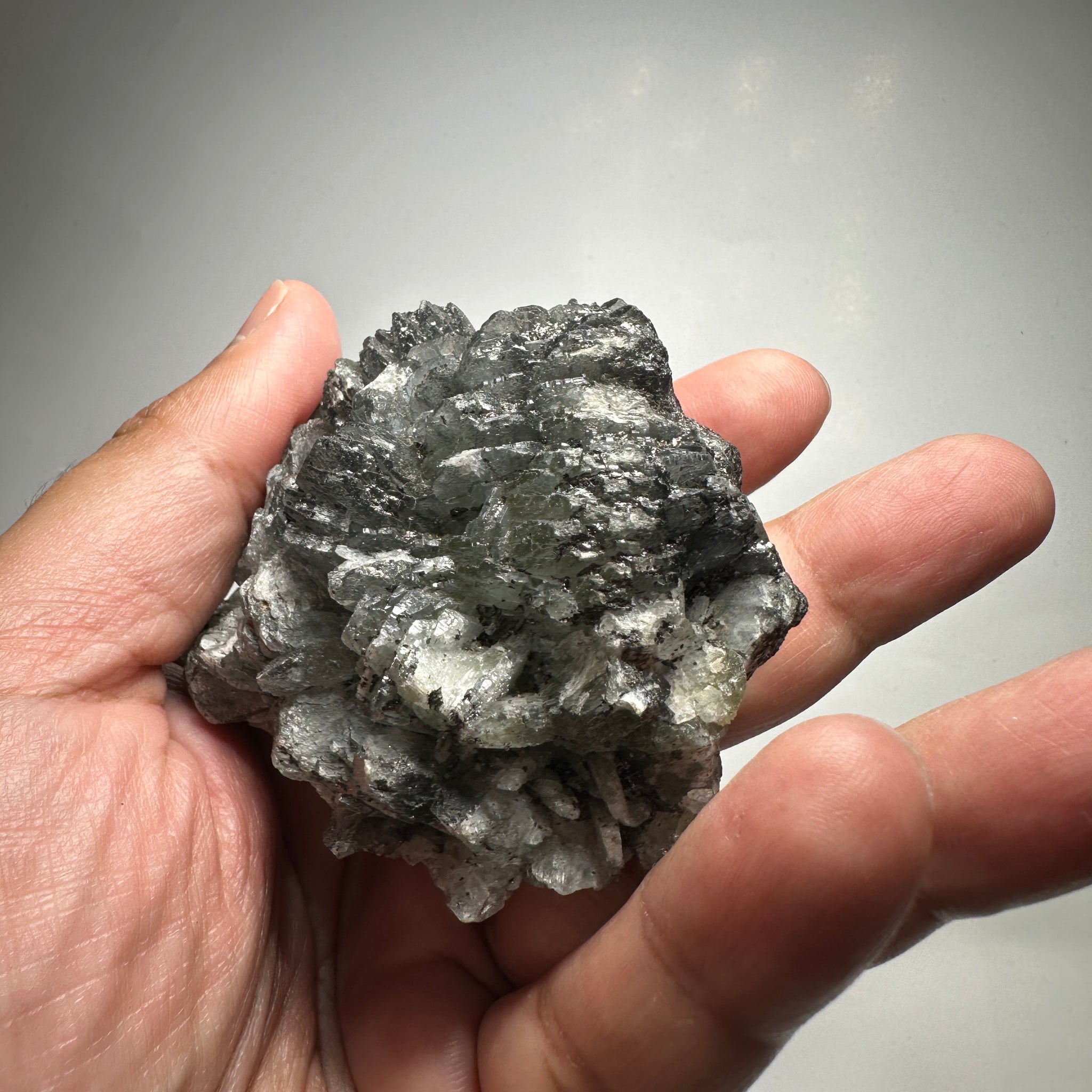 Prehinite Crystal, 1106.50ct / 221.30gm, Merelani, Tanzania, Untreated Unheated. 64.20 x 63.50 x 61.80mm