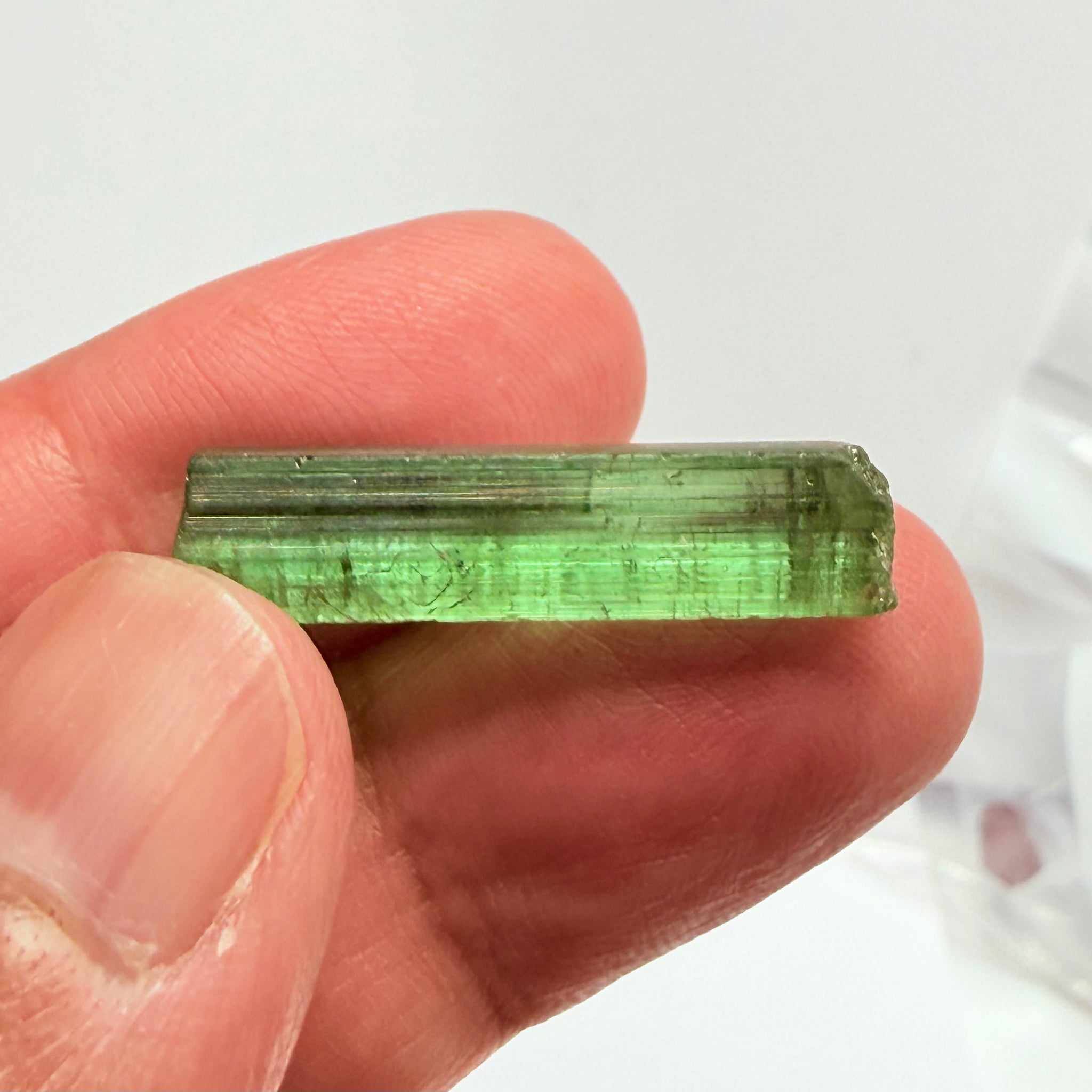 Congo Tourmaline, 14.88ct, Untreated Unheated, si, cut with inclusions