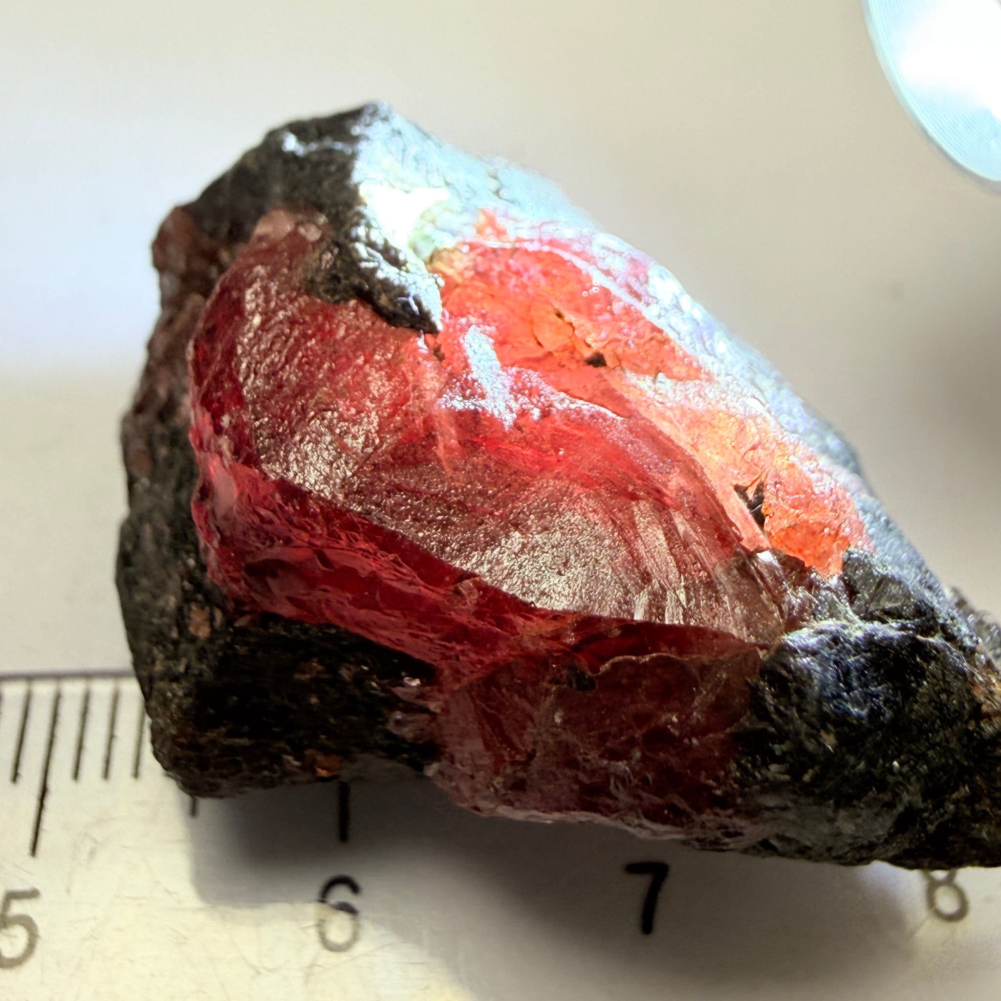 Winza Sapphire Crystal, 115.23ct, Tanzania, Untreated Unheated, gemmy crystal, great for faceting or cabbing/carving, or as a specimen, gemmy portion inside