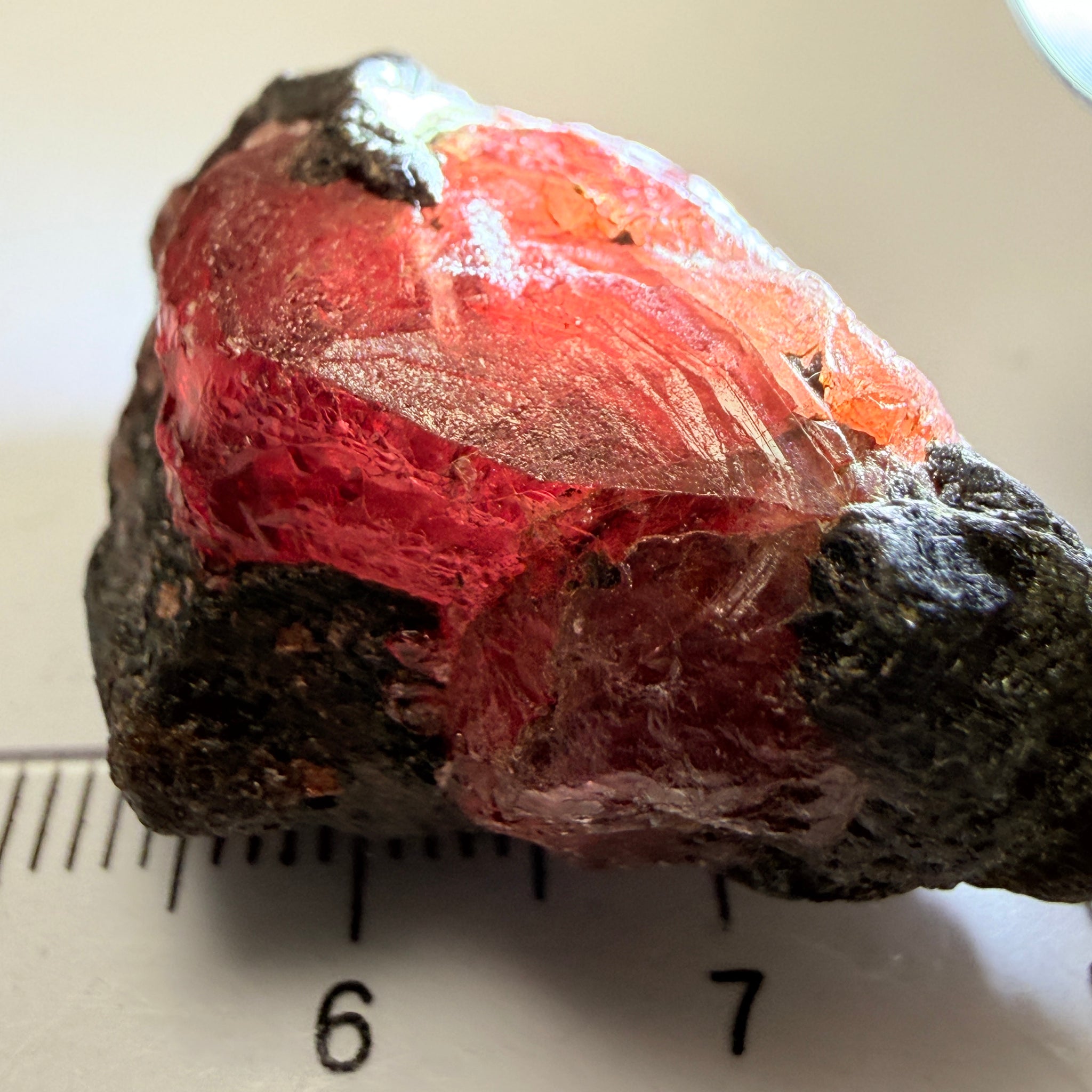 Winza Sapphire Crystal, 115.23ct, Tanzania, Untreated Unheated, gemmy crystal, great for faceting or cabbing/carving, or as a specimen, gemmy portion inside