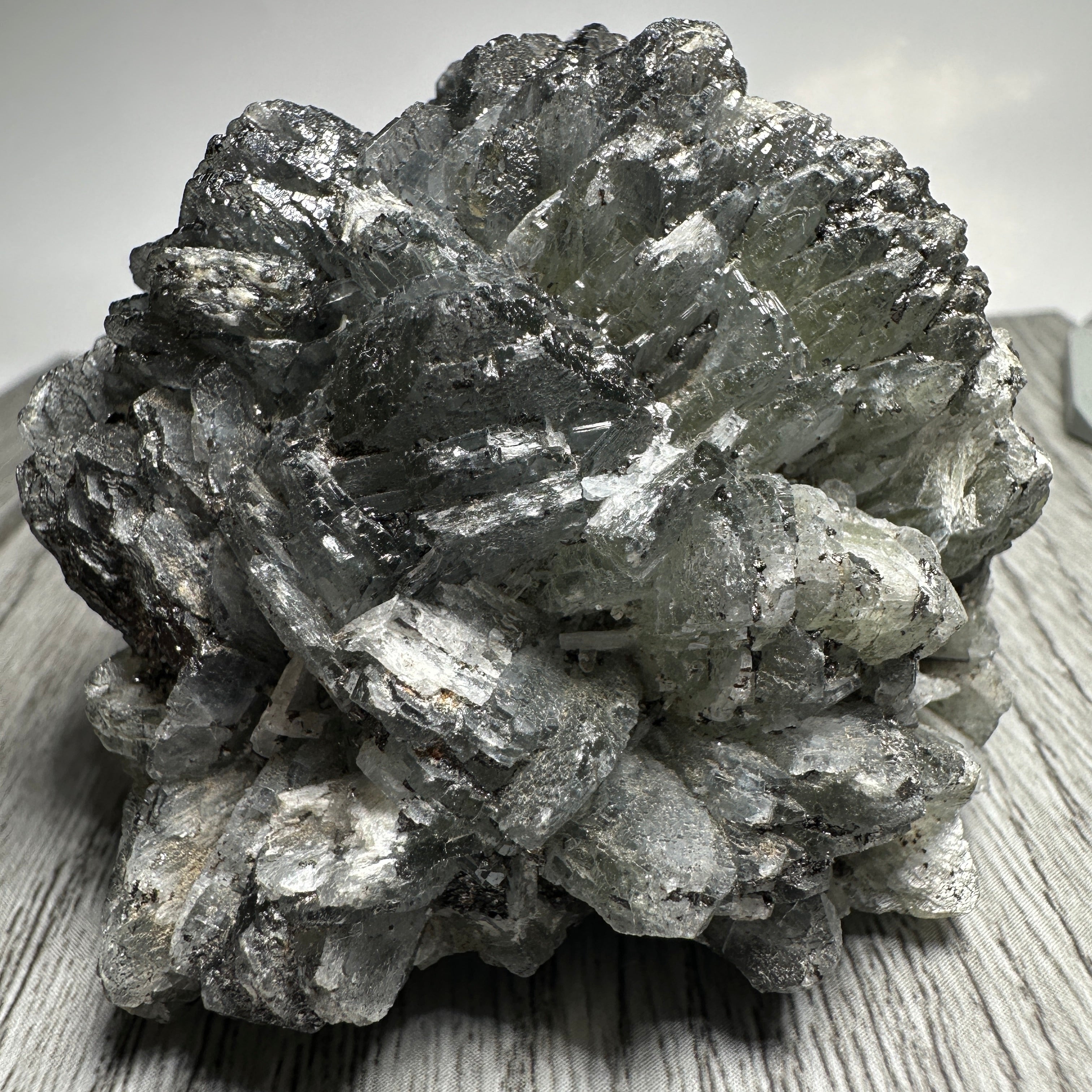 1106.50ct / 221.30gm Prehinite Crystal, Merelani, Tanzania, Untreated Unheated. 64.20 x 63.50 x 61.80mm