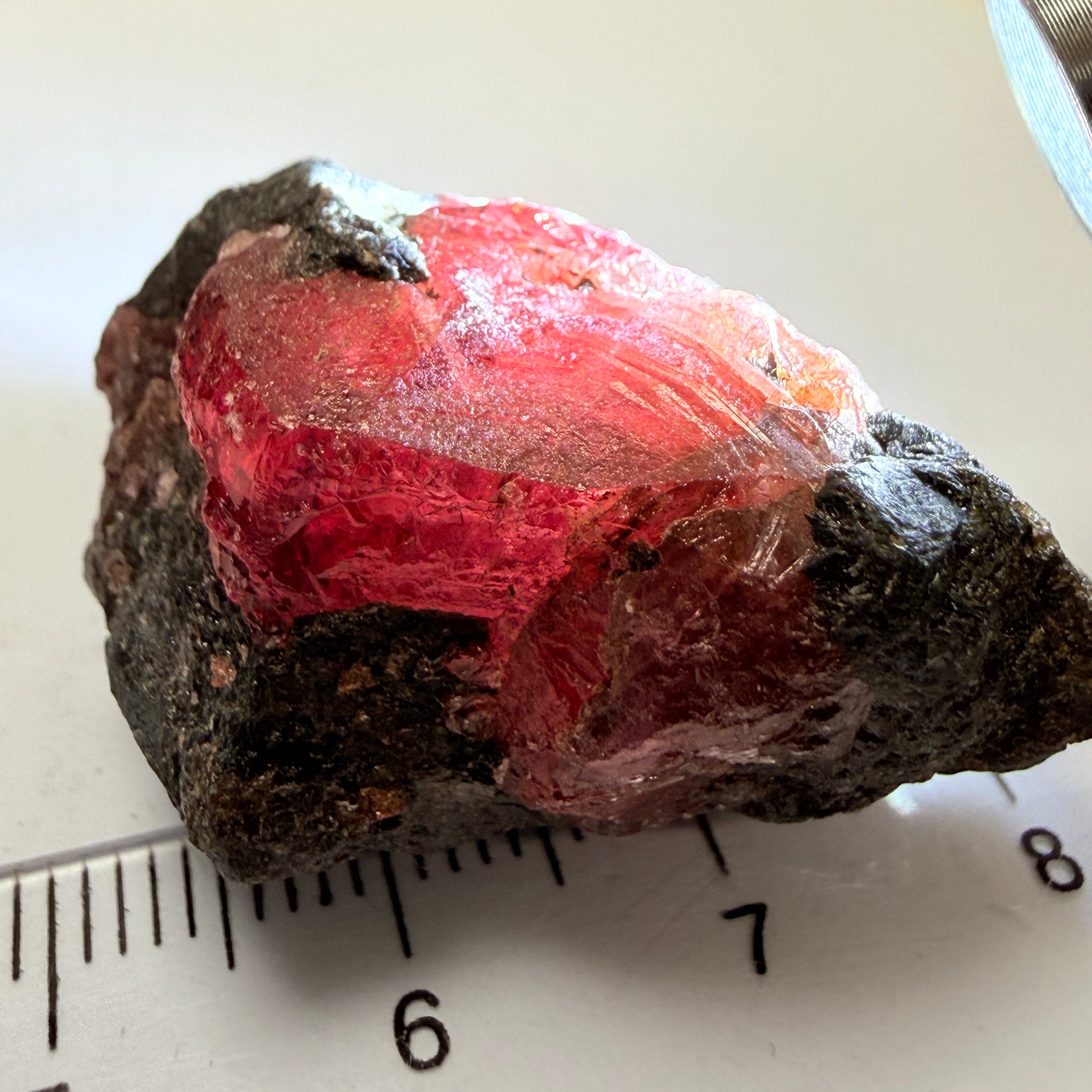 Winza Sapphire Crystal, 115.23ct, Tanzania, Untreated Unheated, gemmy crystal, great for faceting or cabbing/carving, or as a specimen, gemmy portion inside