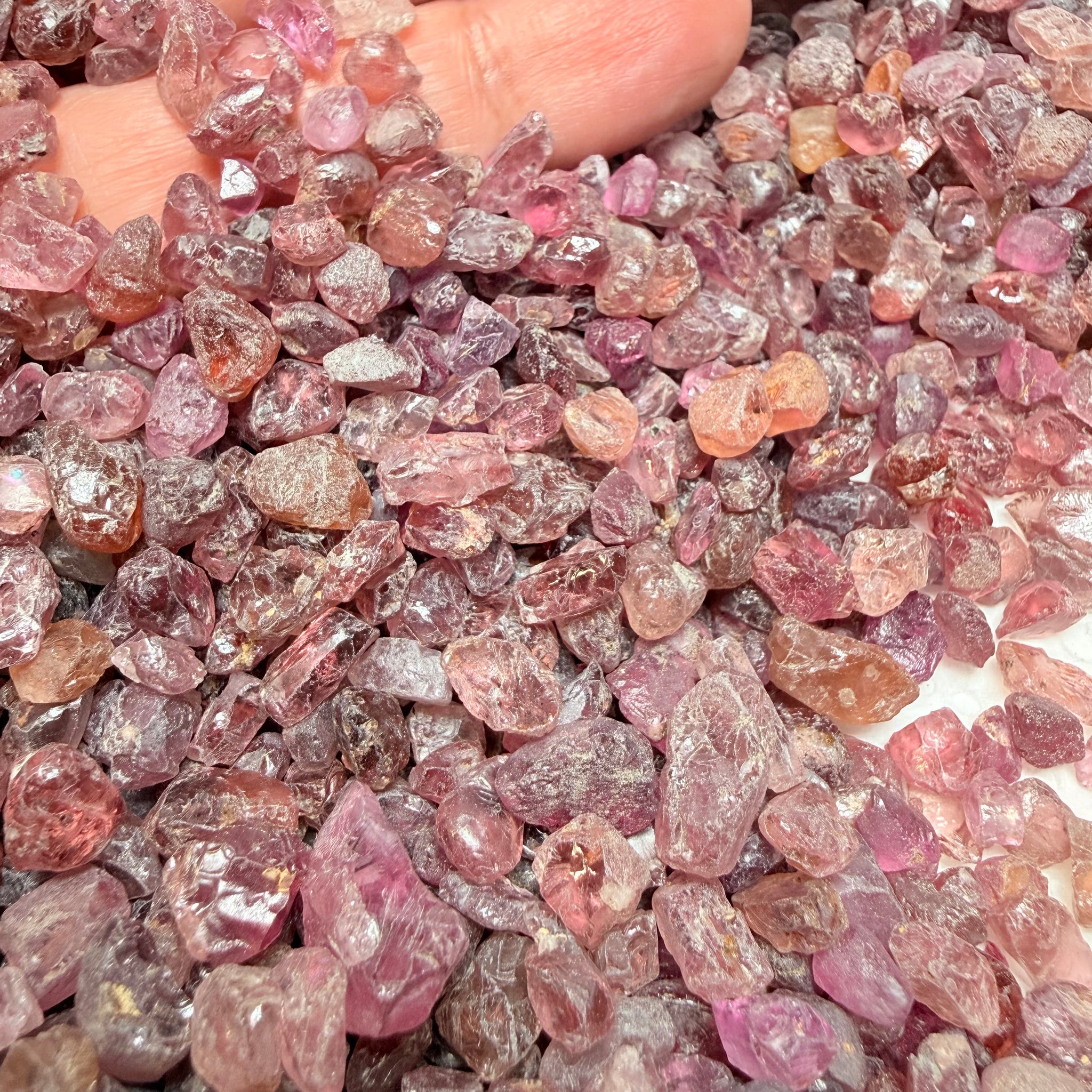 Lindi Colour Shift Garnet Lot, 474.70gm / 2373.50ct Lot, Tanzania, Untreated Unheated, mixed clarity lot, 1.98ct average