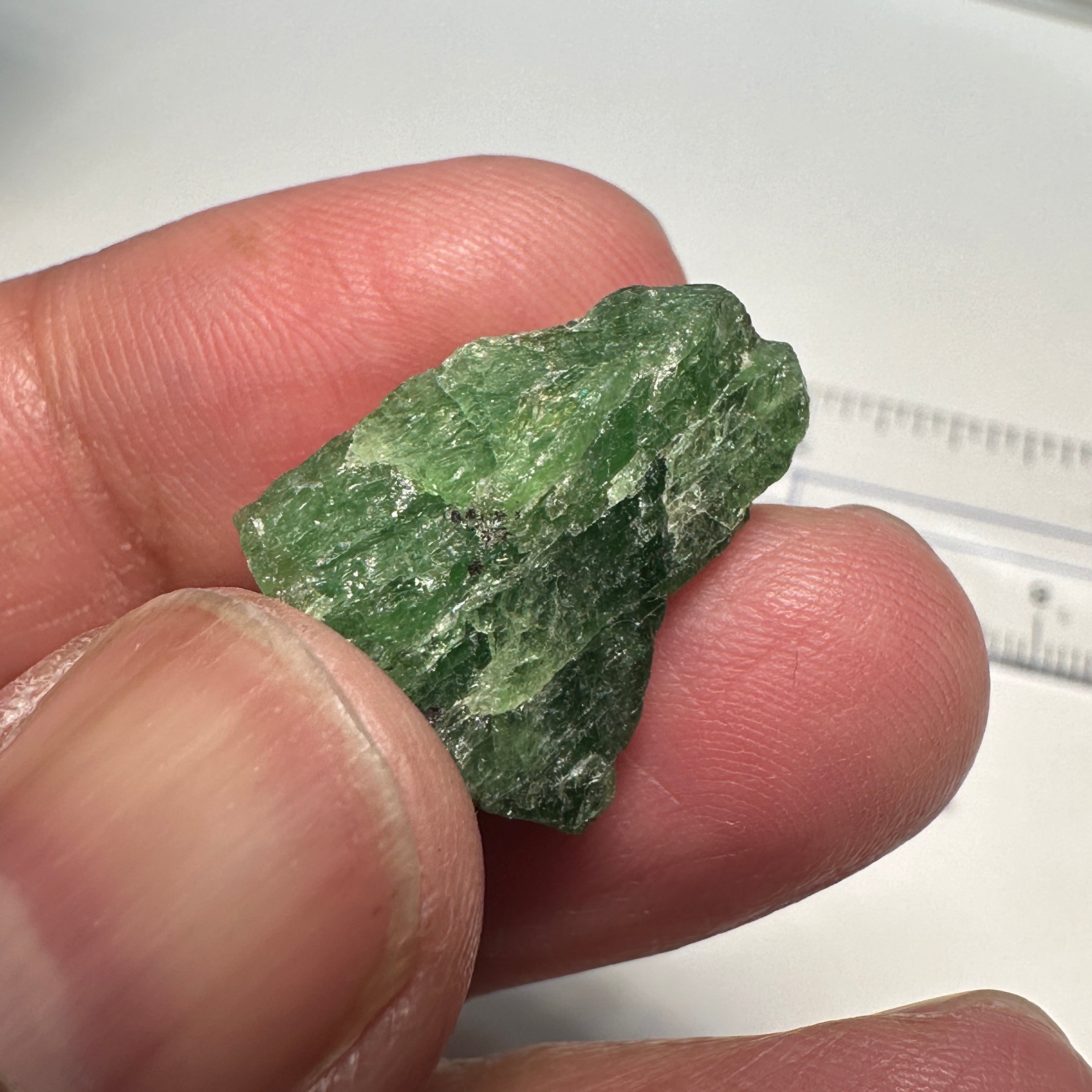 28.44ct Tsavorite Specimen Crystal, Tanzania, Untreated Unheated