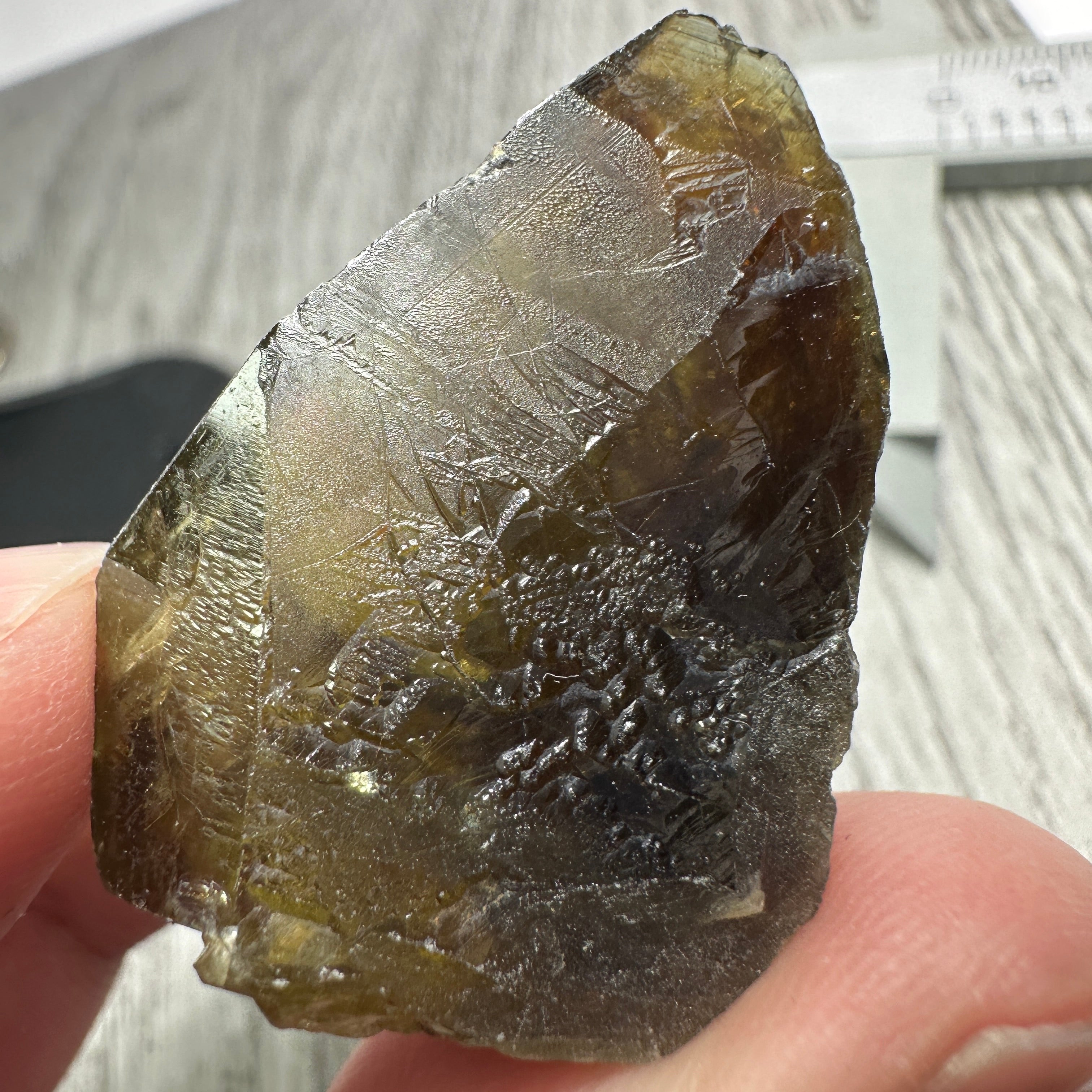 15.40gm Chrome Sphene Crystal, Tanzania, Untreated Unheated