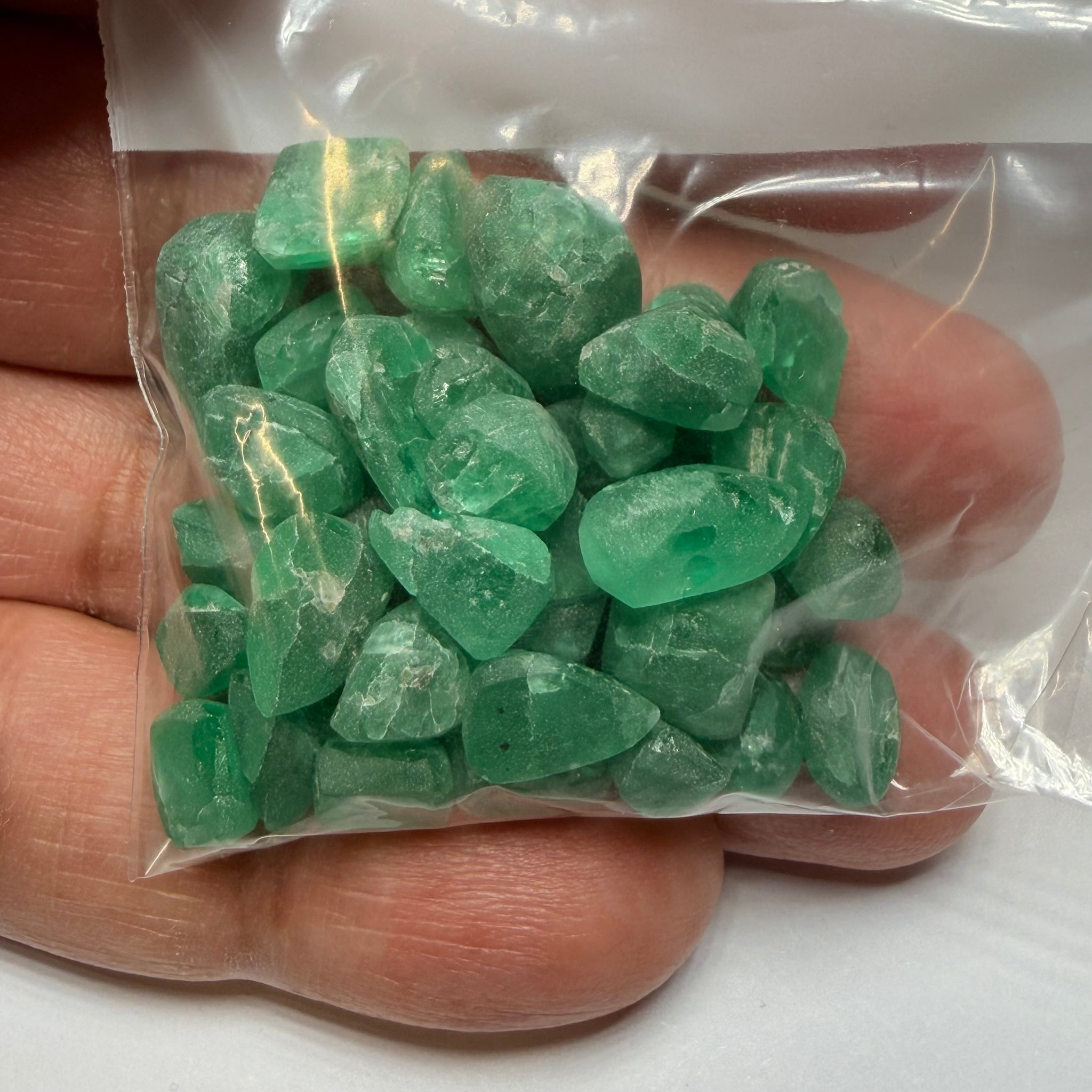 Emerald Preform Lot, 89.28ct, Sumbawanga, Tanzania, Untreated Unheated, no oil, 1.16ct-6.40ct, these are heavily included but a deep saturated colour, with the inclusions probably best to cab, price reflects&nbsp;