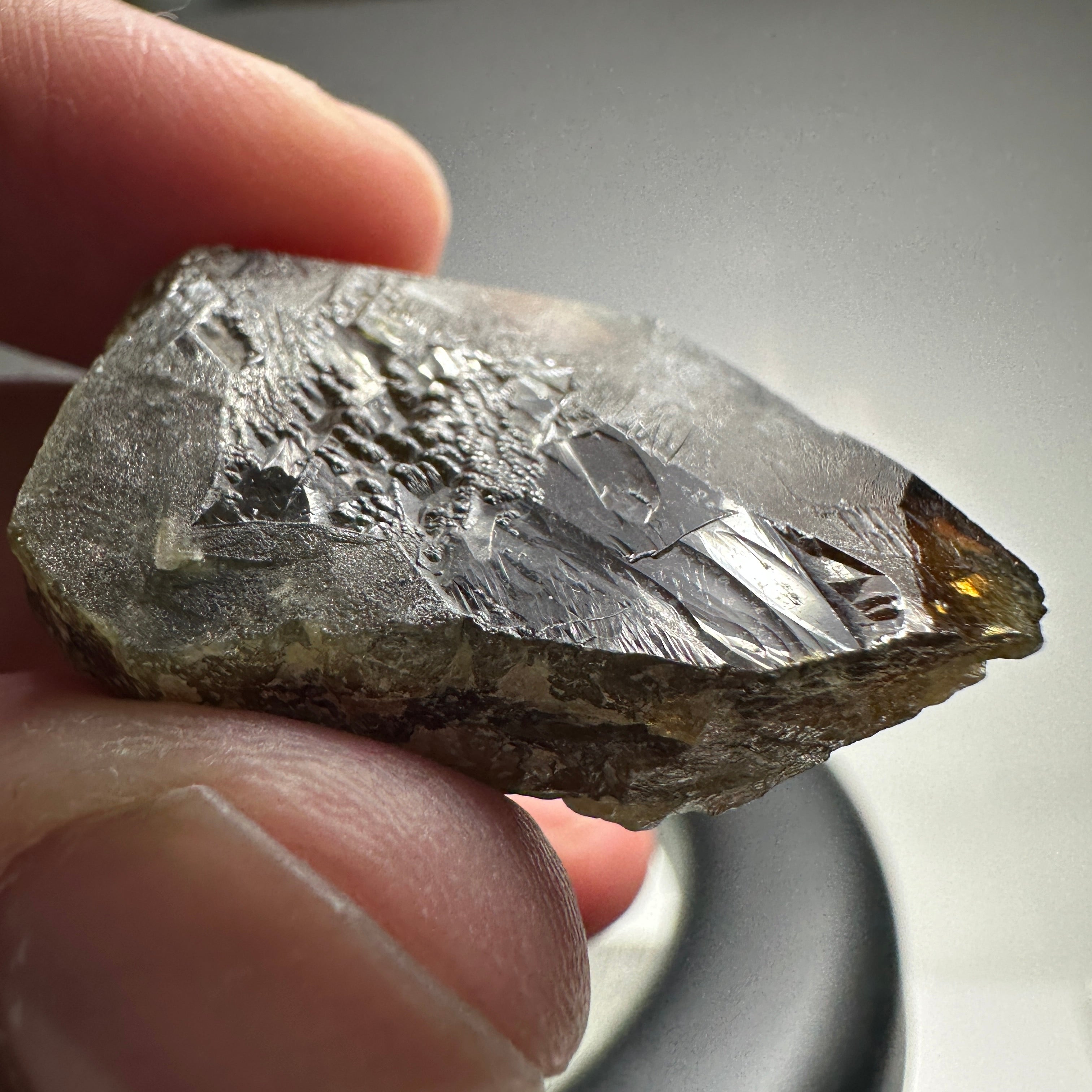 15.40gm Chrome Sphene Crystal, Tanzania, Untreated Unheated