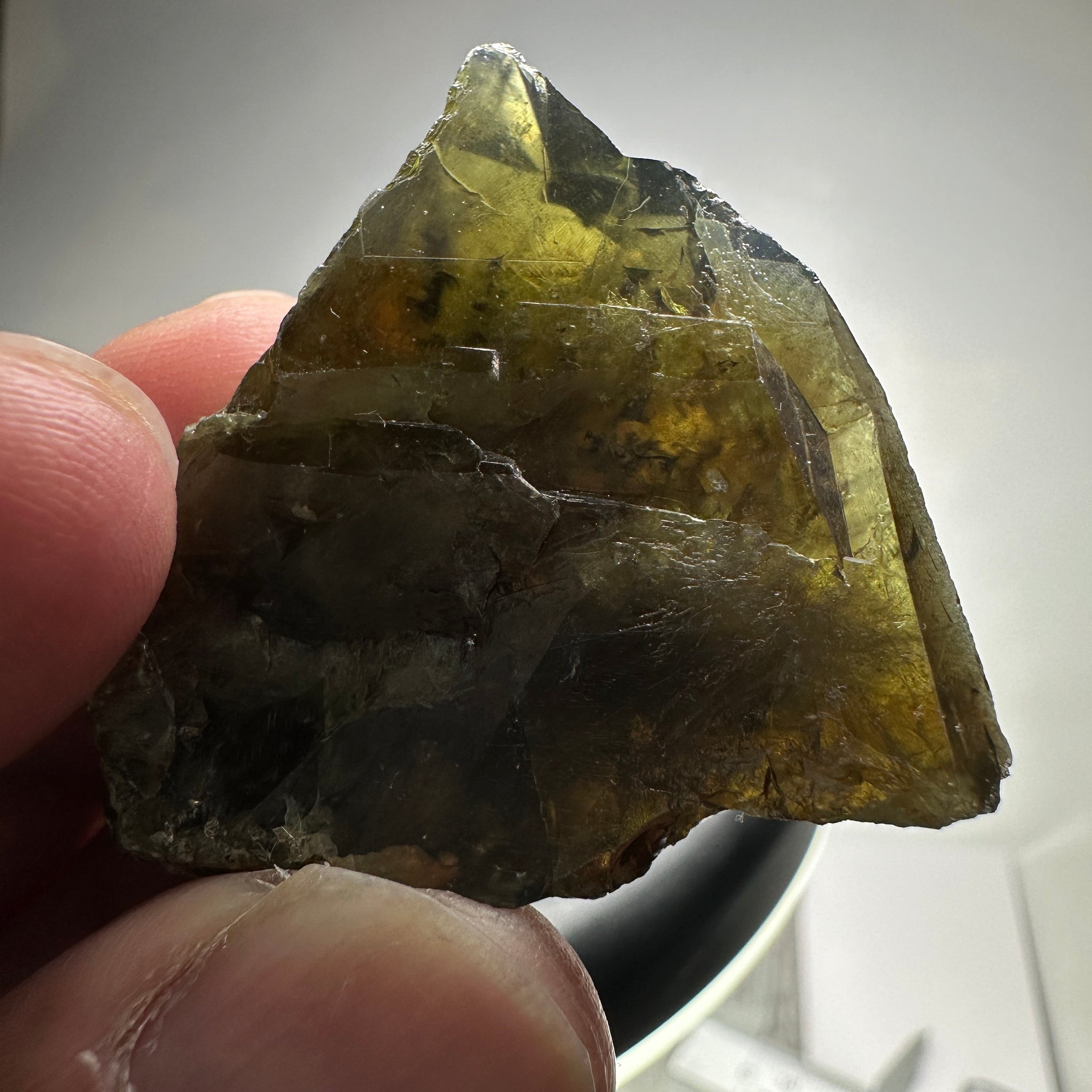 Chrome Sphene Crystal, 20.40gm, Tanzania, Untreated Unheated