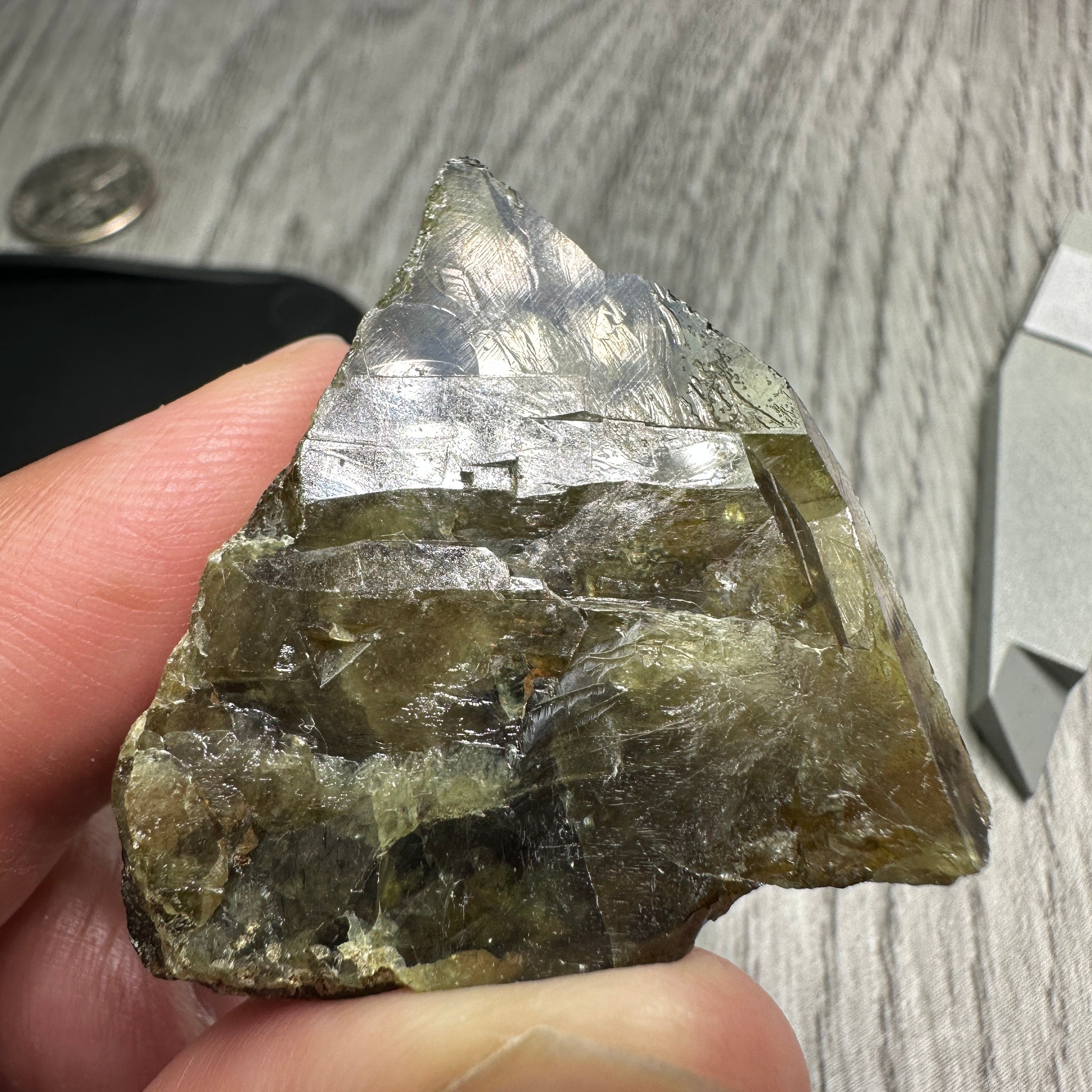 Chrome Sphene Crystal, 20.40gm, Tanzania, Untreated Unheated