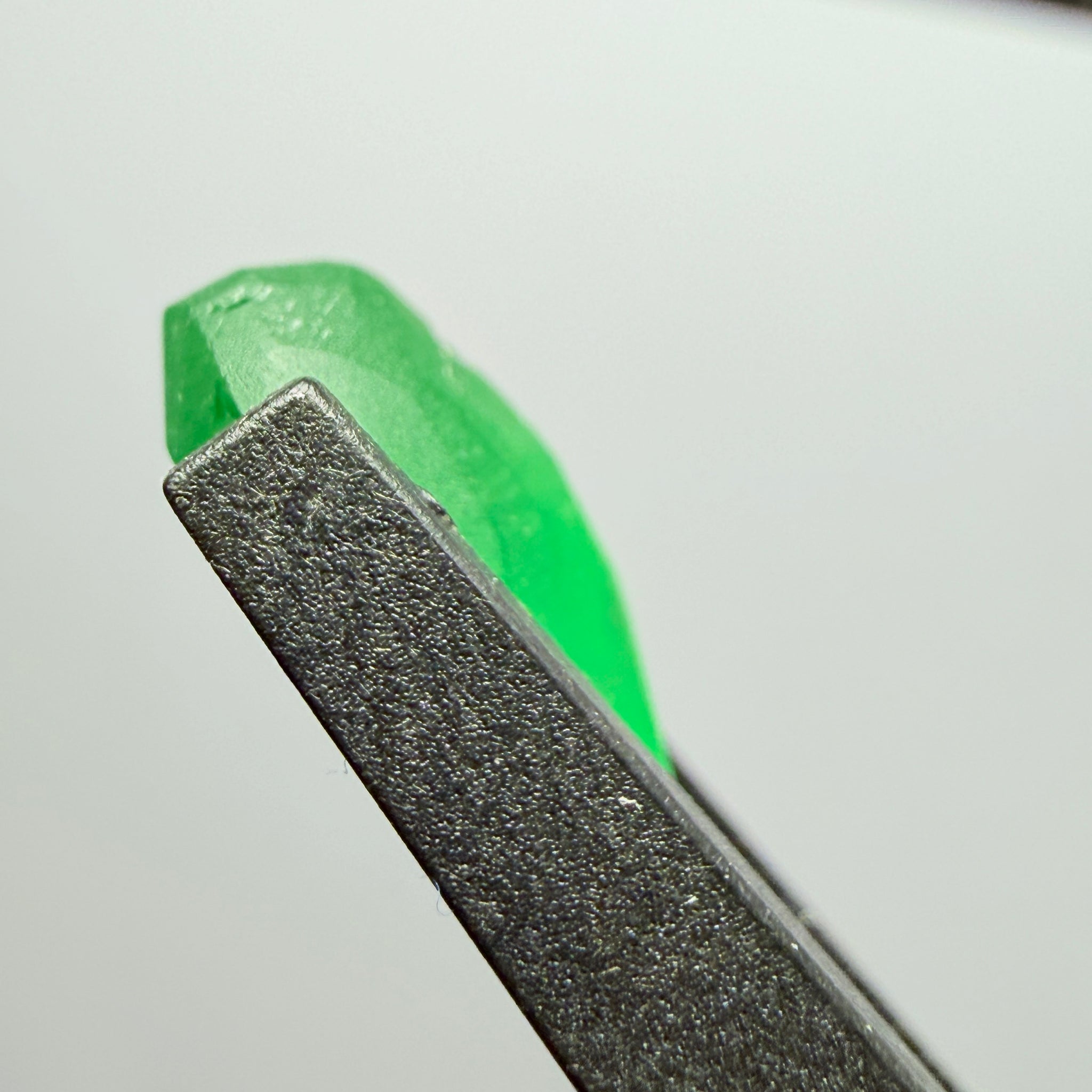 Tsavorite Garnet preform, 5.23ct, Tanzania, Untreated Unheated, has inclusions, see the multiple videos so you can understand the inclusion positioning correctly