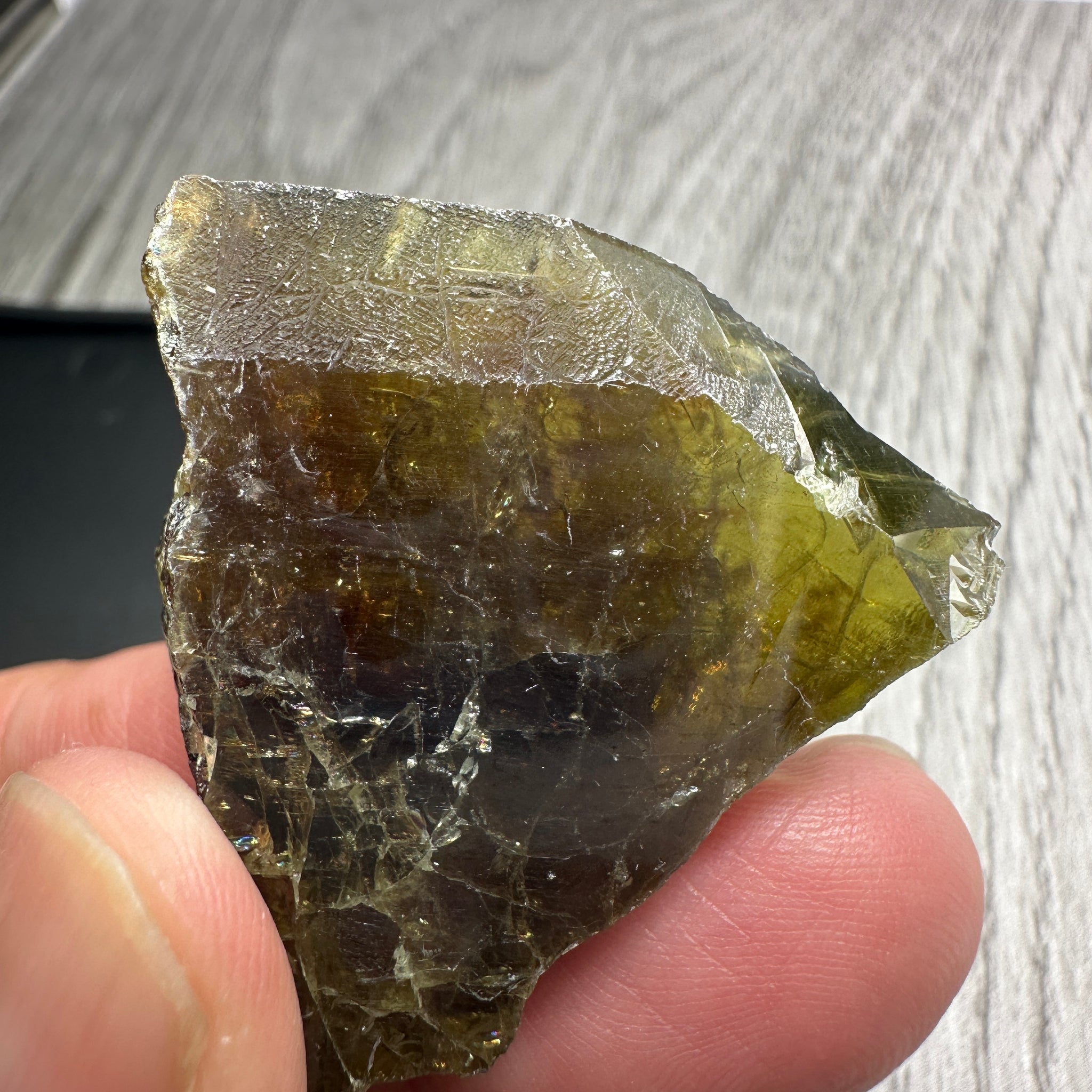Chrome Sphene Crystal, 20.40gm, Tanzania, Untreated Unheated