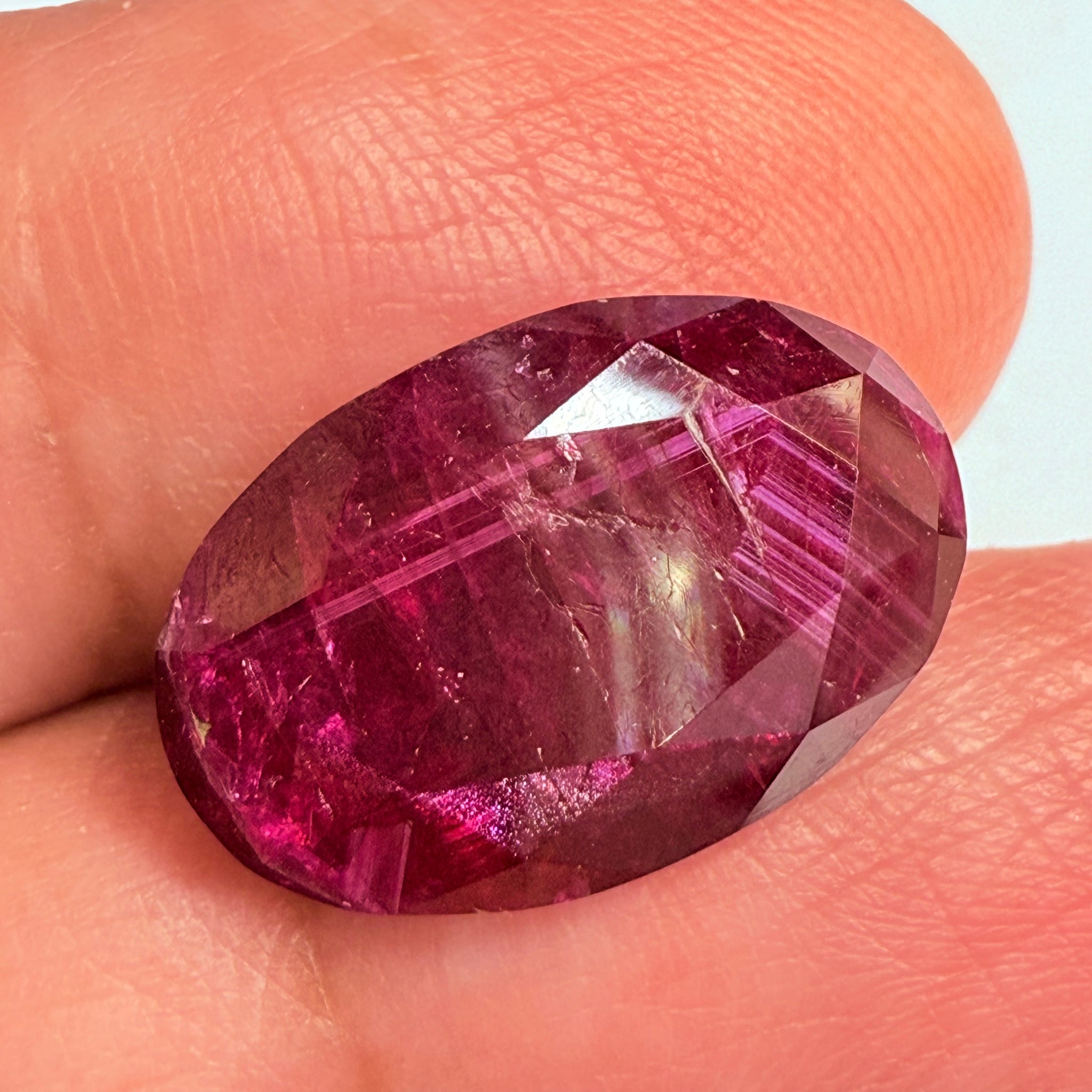 Ruby, 11.37ct, Longido, Tanzania, Untreated Unheated. Opaque but colour is beautiful