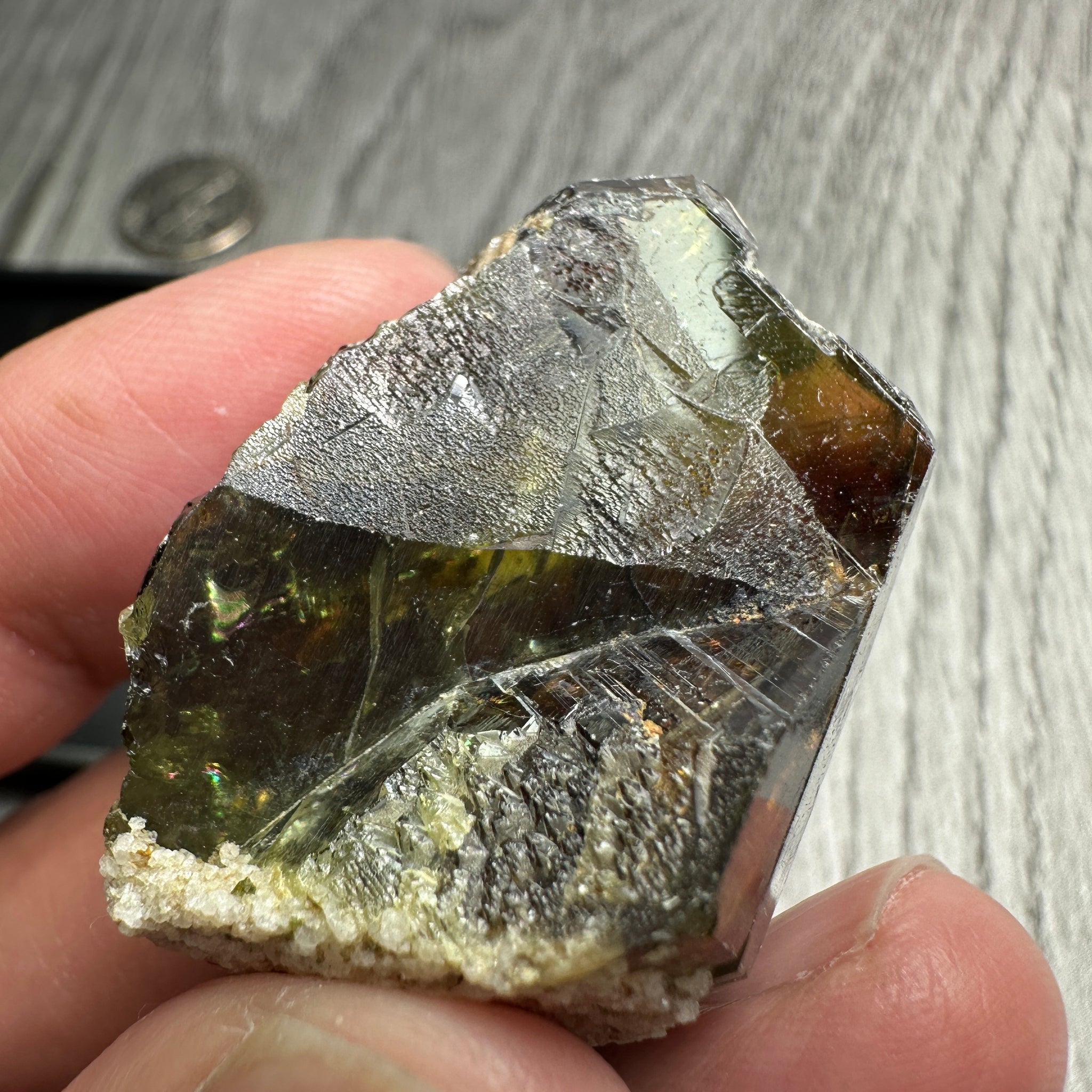 Chrome Sphene Crystal, 26.80gm, Tanzania, Untreated Unheated