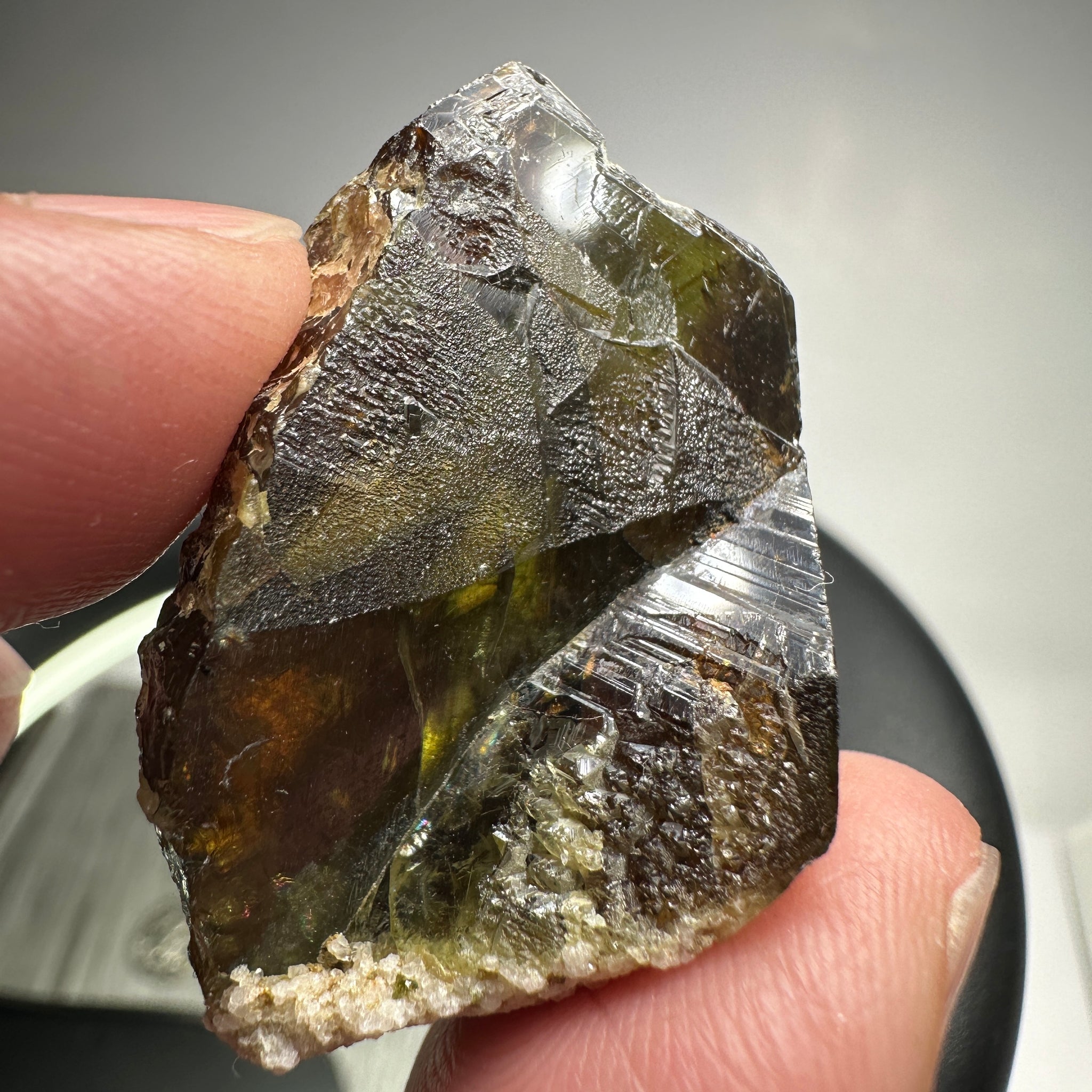 Chrome Sphene Crystal, 26.80gm, Tanzania, Untreated Unheated