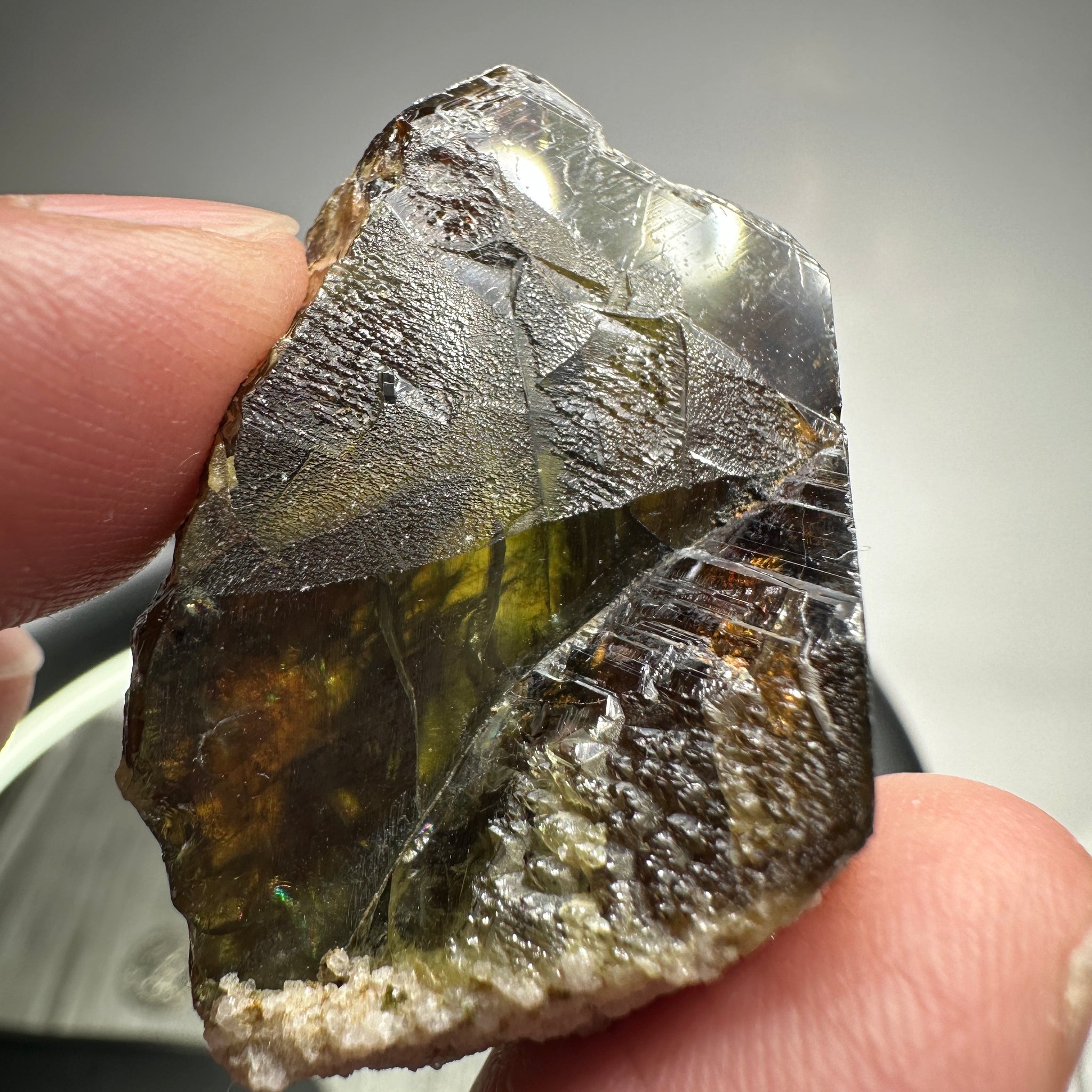 Chrome Sphene Crystal, 26.80gm, Tanzania, Untreated Unheated