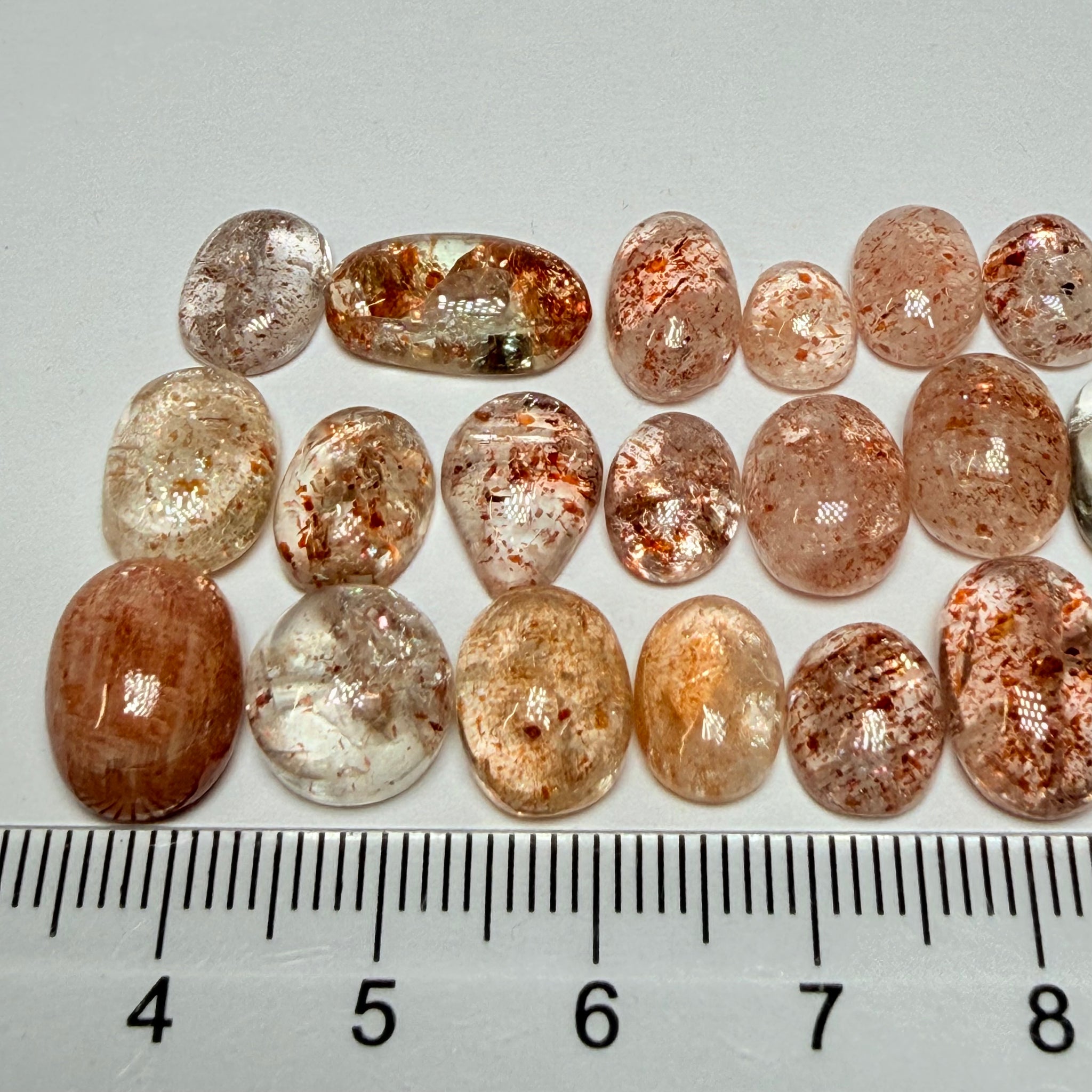 Confetti Sunstone Wholesale Lot, Tanzania. 72.63ct, Untreated Unheated