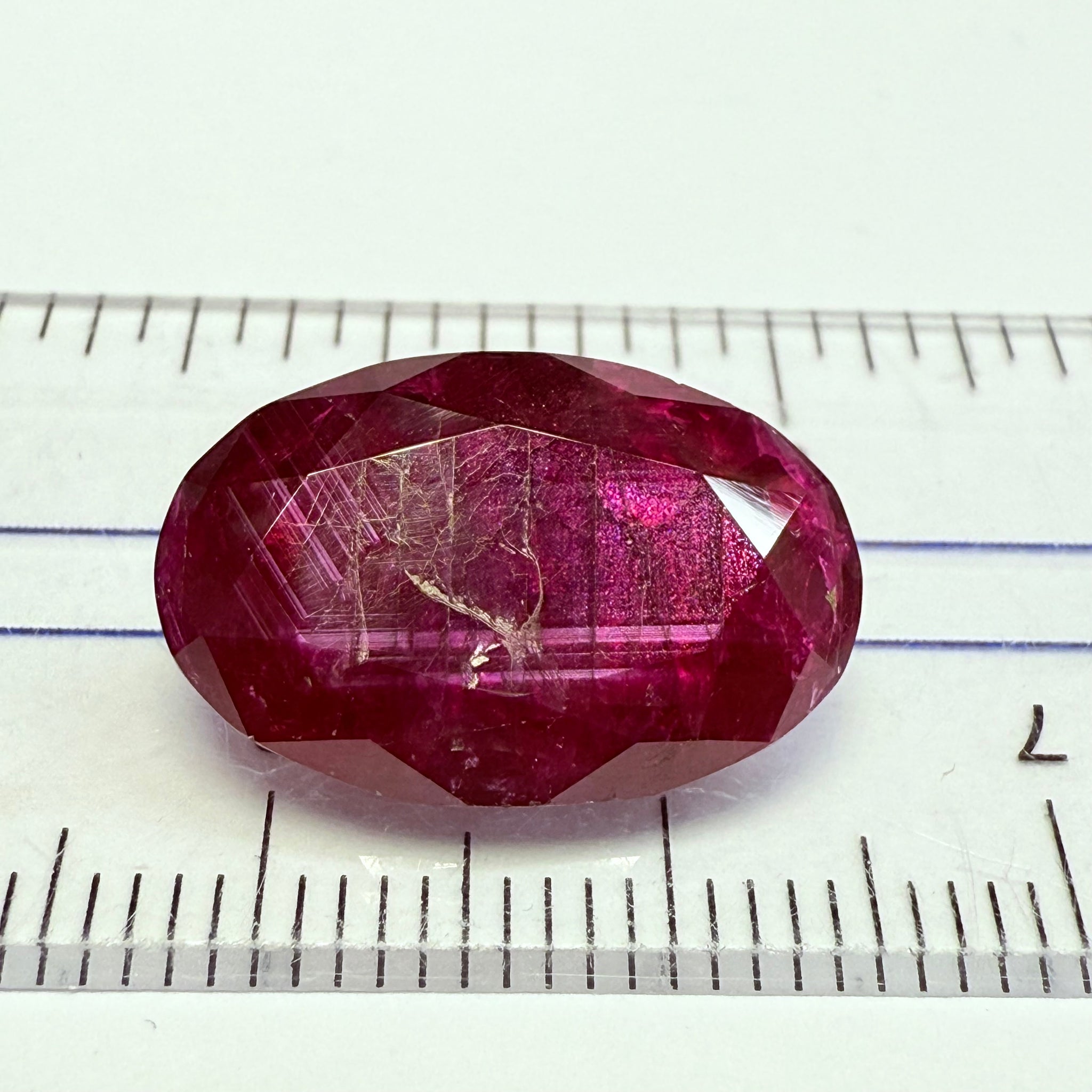 Ruby, 11.37ct, Longido, Tanzania, Untreated Unheated. Opaque but colour is beautiful