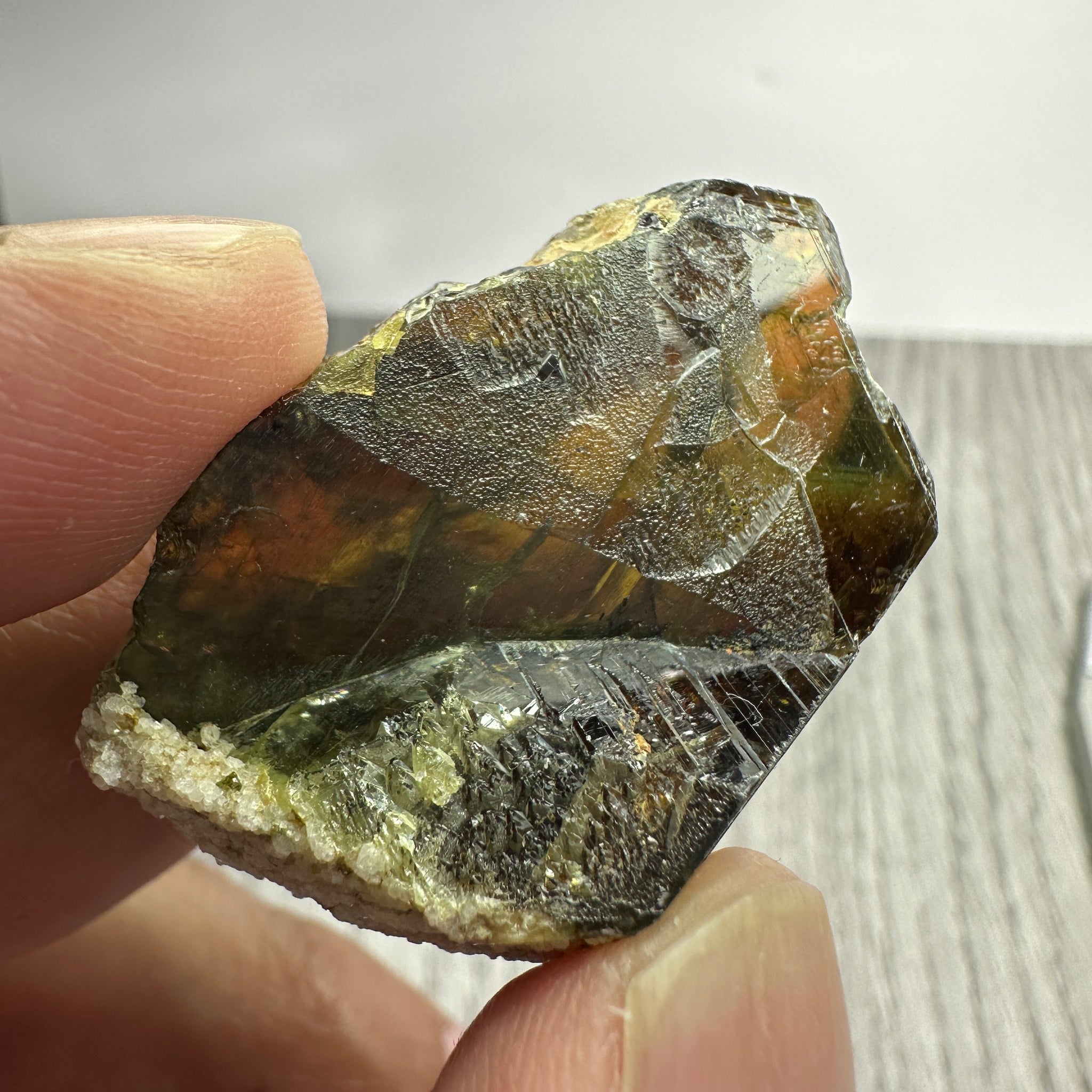 Chrome Sphene Crystal, 26.80gm, Tanzania, Untreated Unheated