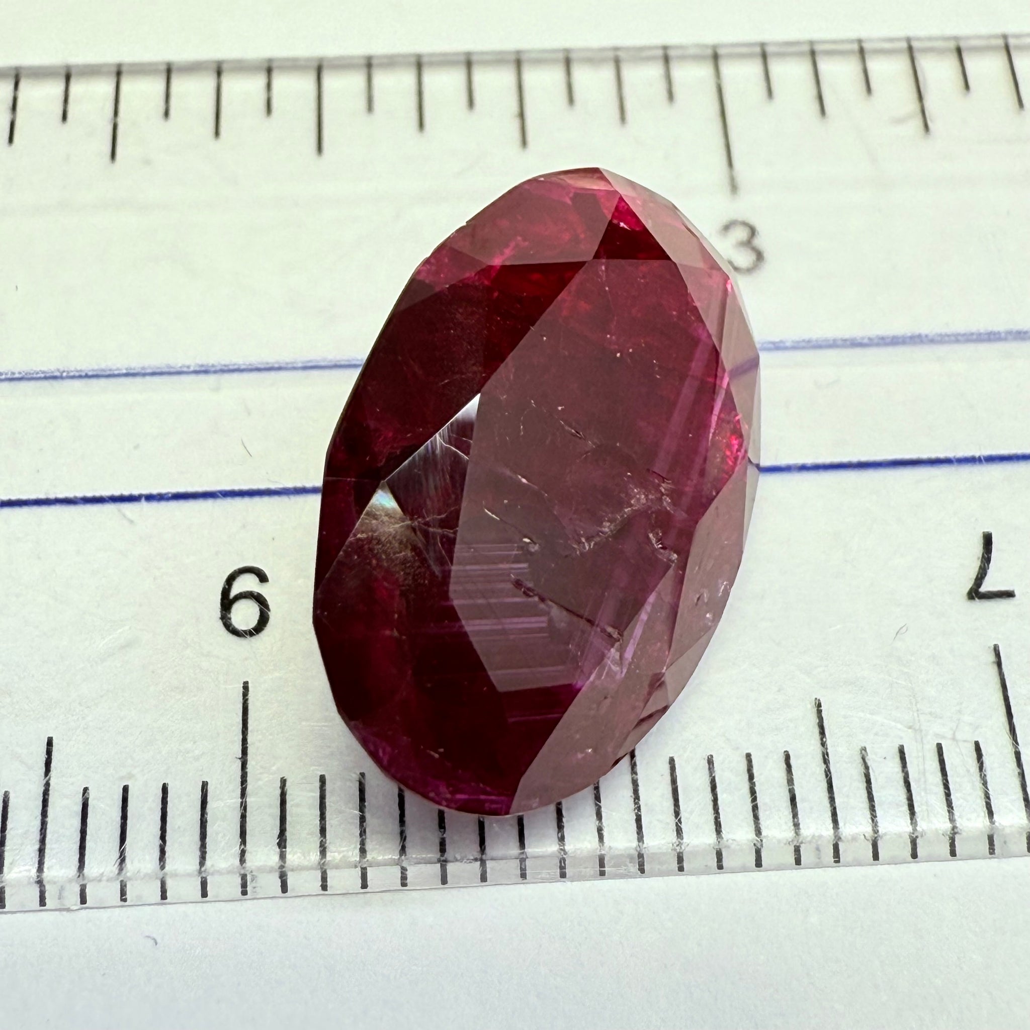Ruby, 11.37ct, Longido, Tanzania, Untreated Unheated. Opaque but colour is beautiful