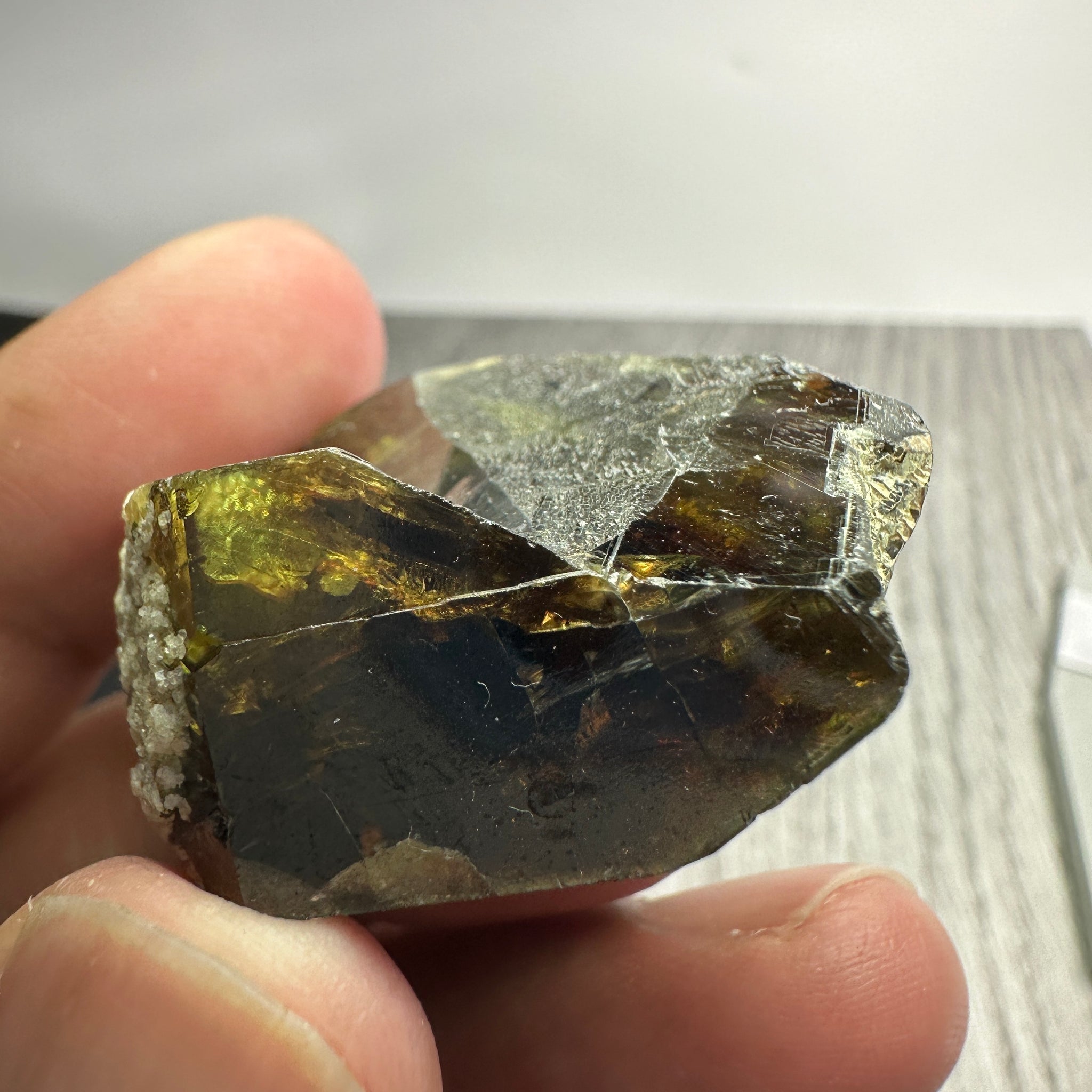 Chrome Sphene Crystal, 26.80gm, Tanzania, Untreated Unheated