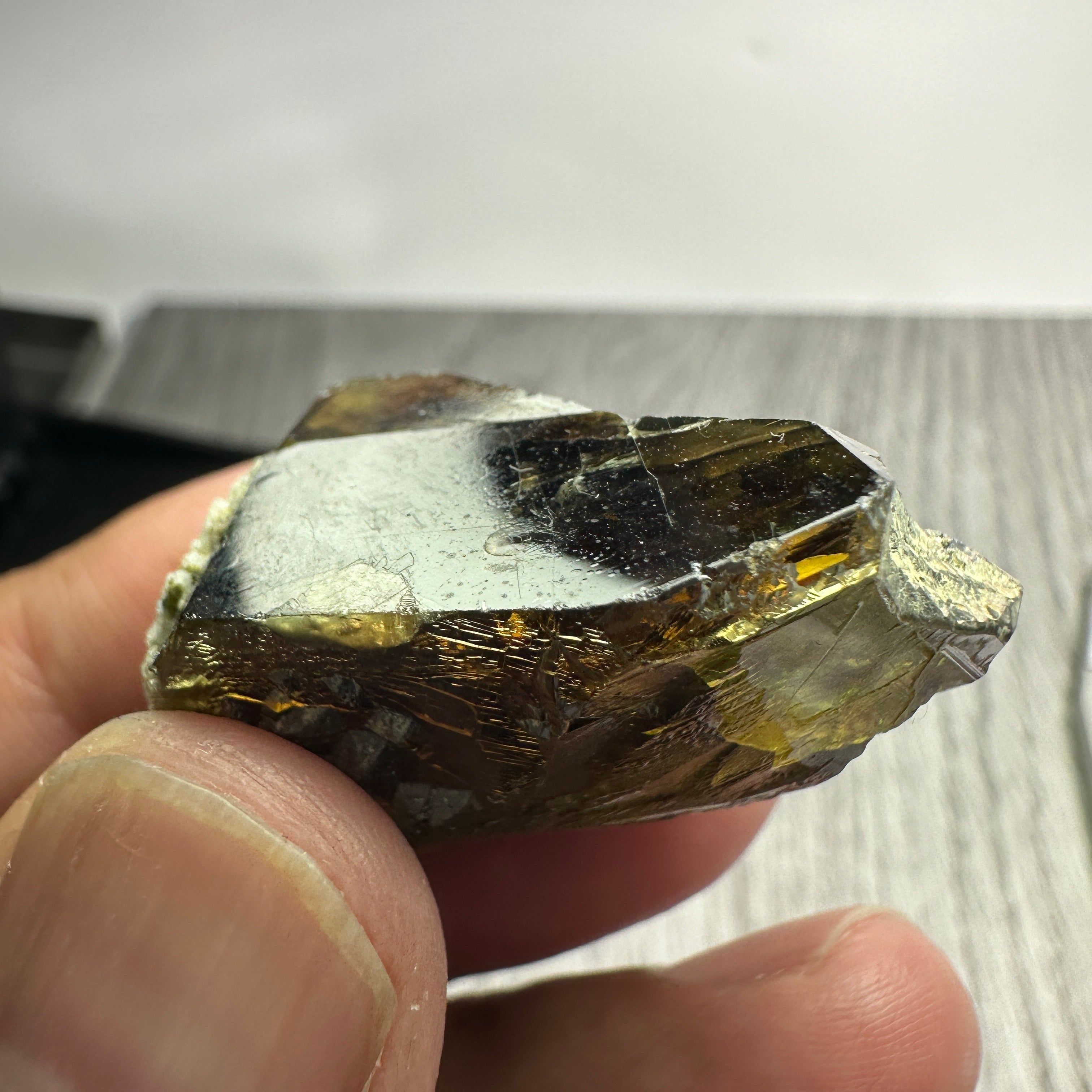 26.80gm Chrome Sphene Crystal, Tanzania, Untreated Unheated