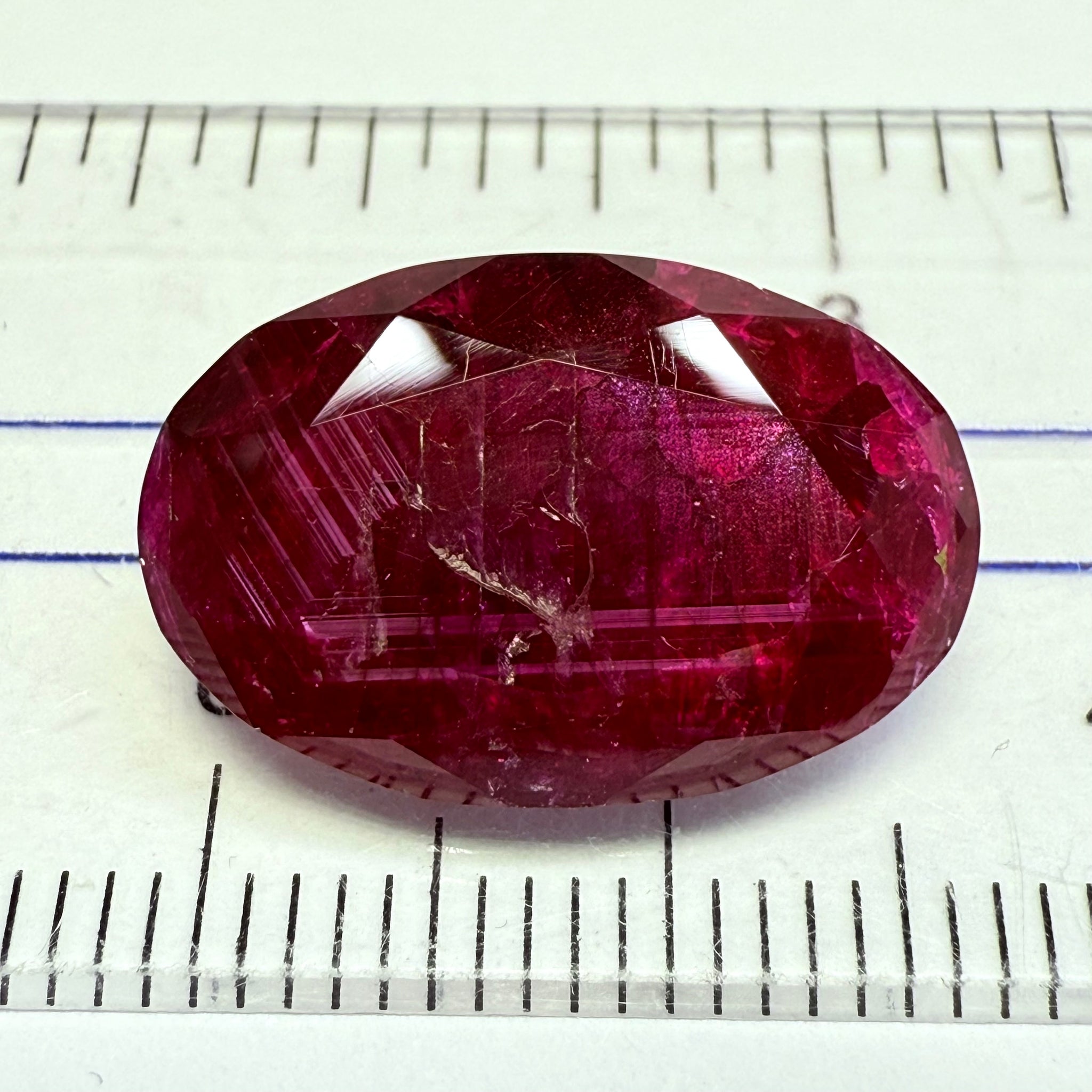 Ruby, 11.37ct, Longido, Tanzania, Untreated Unheated. Opaque but colour is beautiful